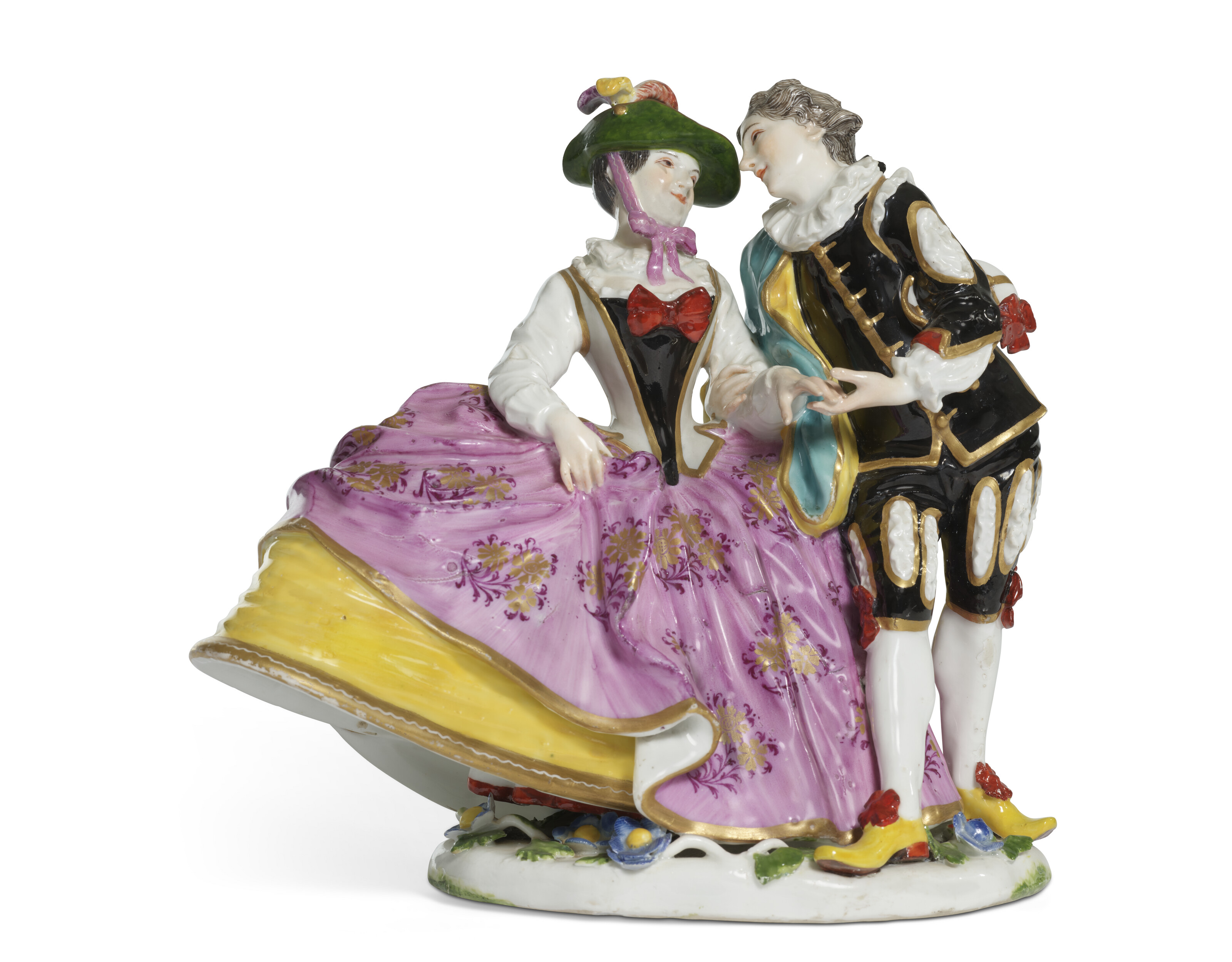 【超歓迎】 A JOSEPH JESTER COURT THE OF FIGURE PORCELAIN MEISSEN 絵画