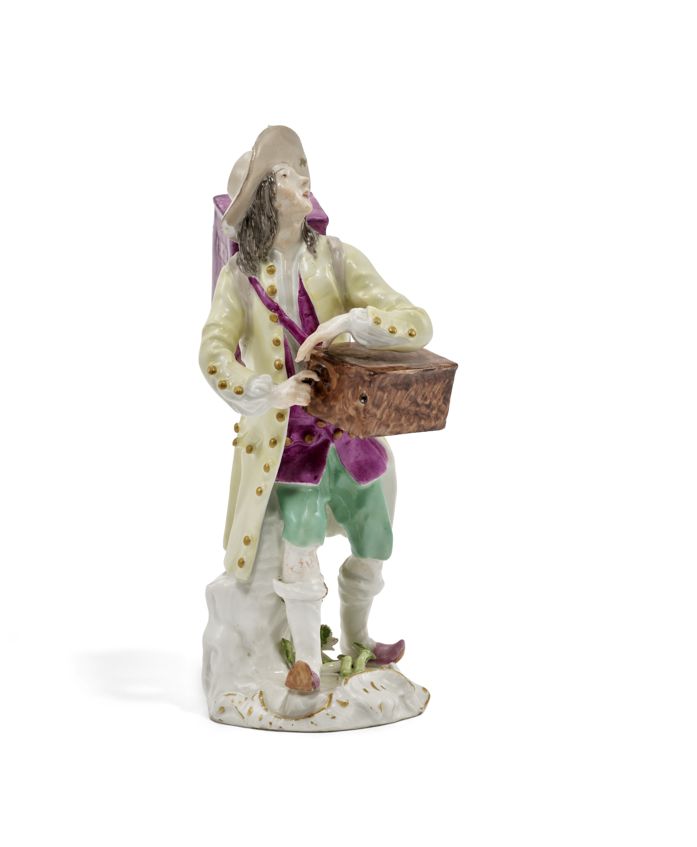 A MEISSEN PORCELAIN FIGURE FROM THE 'CRIS DE PARIS' SERIES WITH A