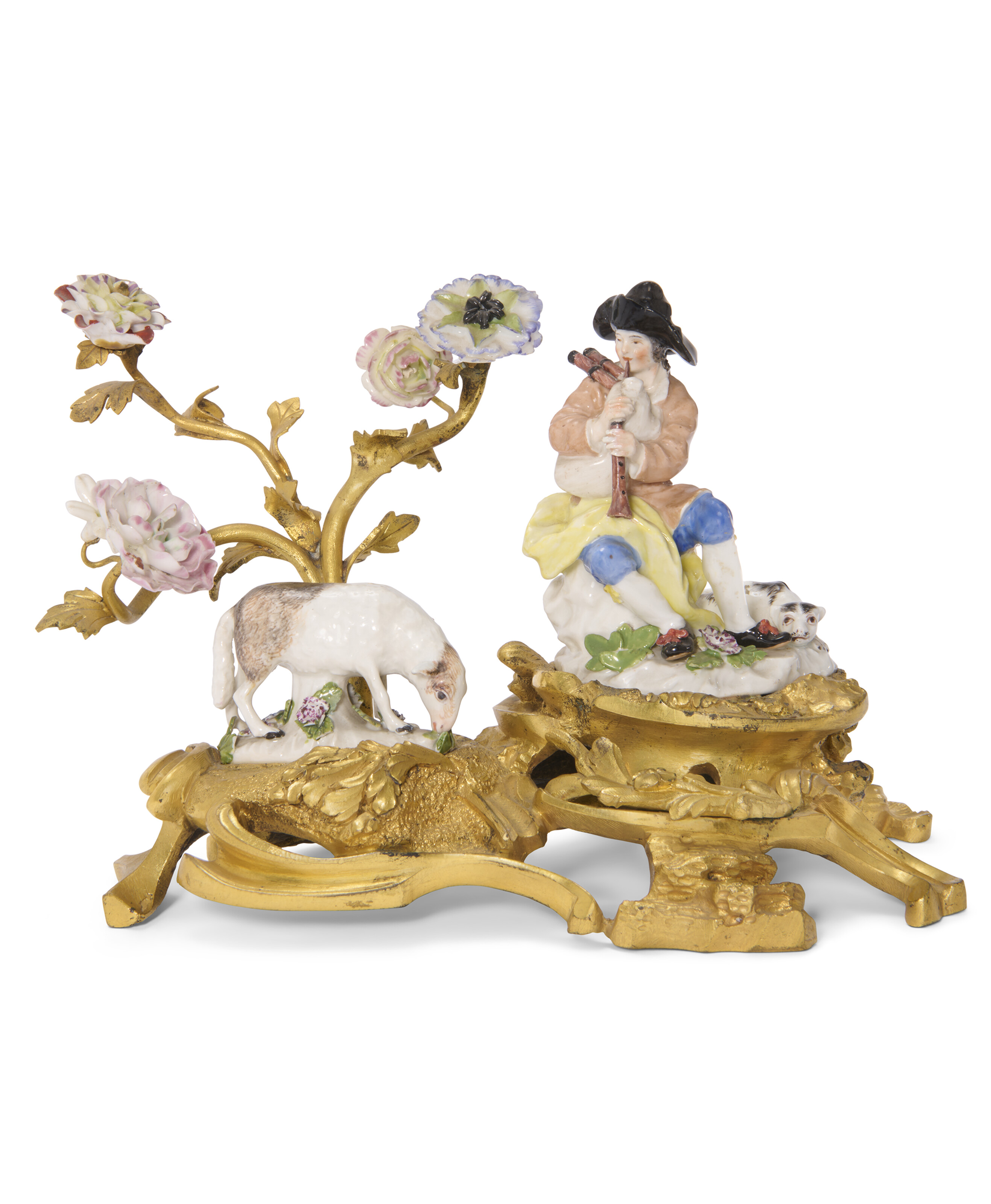 A PAIR OF MEISSEN PORCELAIN FIGURES OF PIERROT AND COLUMBINE