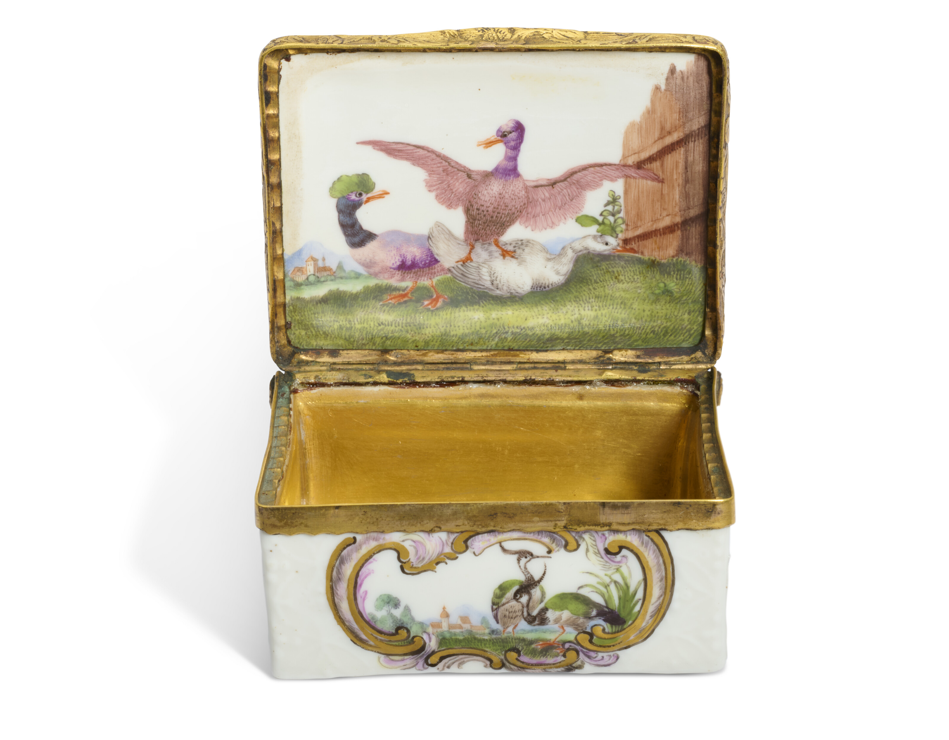 A MEISSEN PORCELAIN GROUP OF BACCHUS AND ARIANDE, CIRCA 1750, BLUE