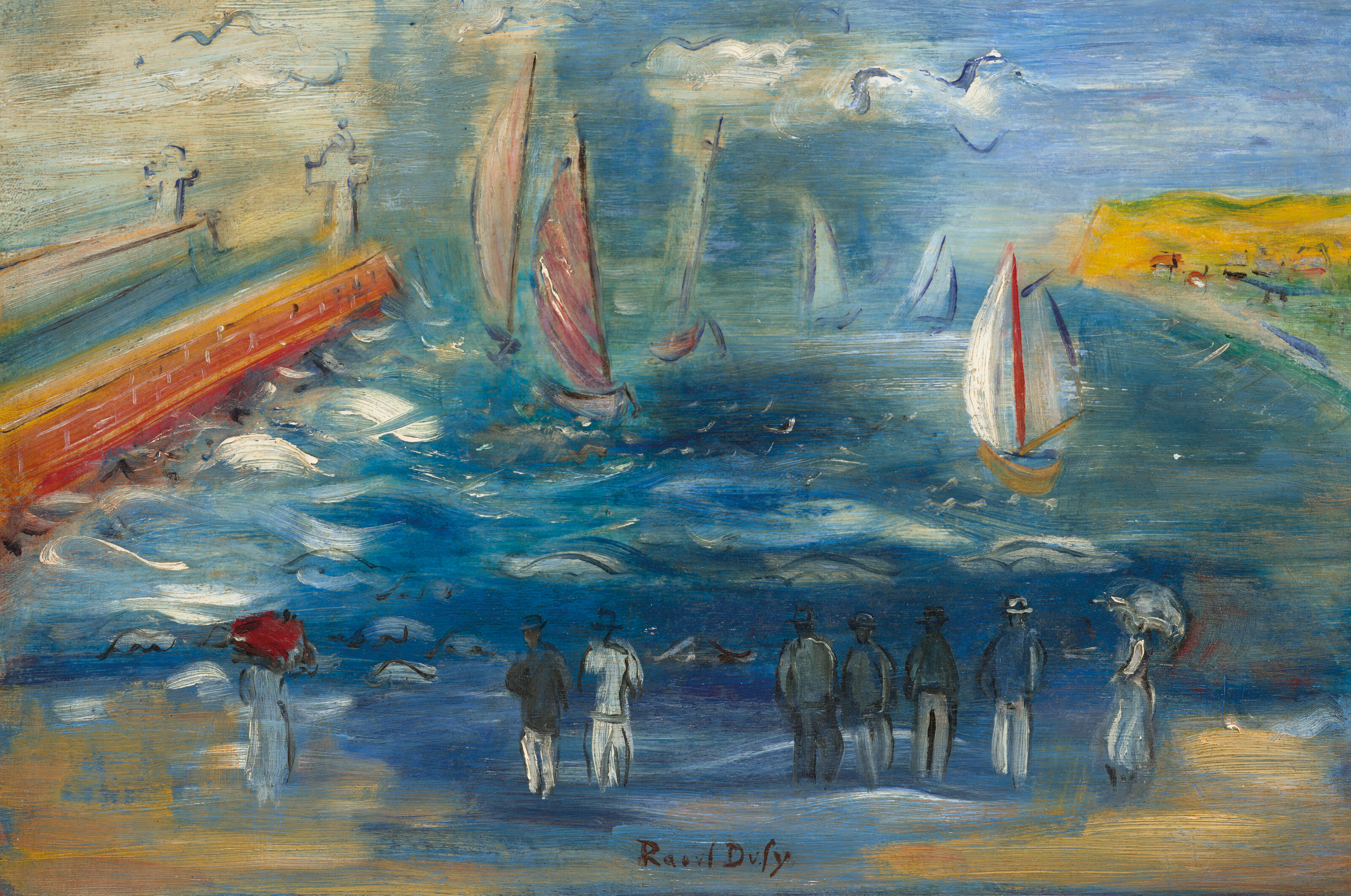 ベルナール・ビュッフェ、【SAINT-TROPEZ-Le port】 bernard-buffet