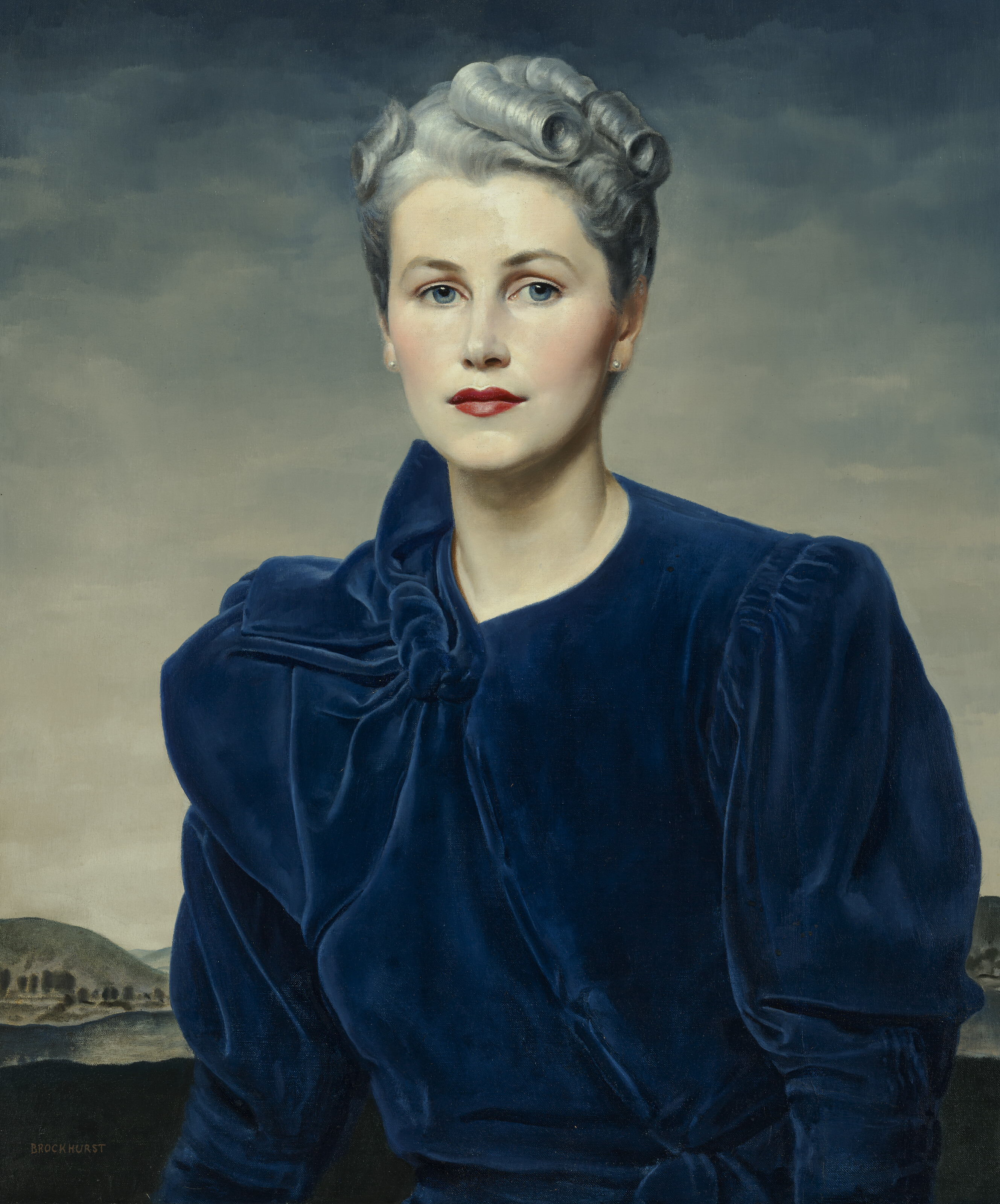 Gerald Leslie Brockhurst, Portrait of Yvonne MacDonald, nee Norton-Bell, 1939, offered in British and European Art on 4 June 2024 at Christie's in London