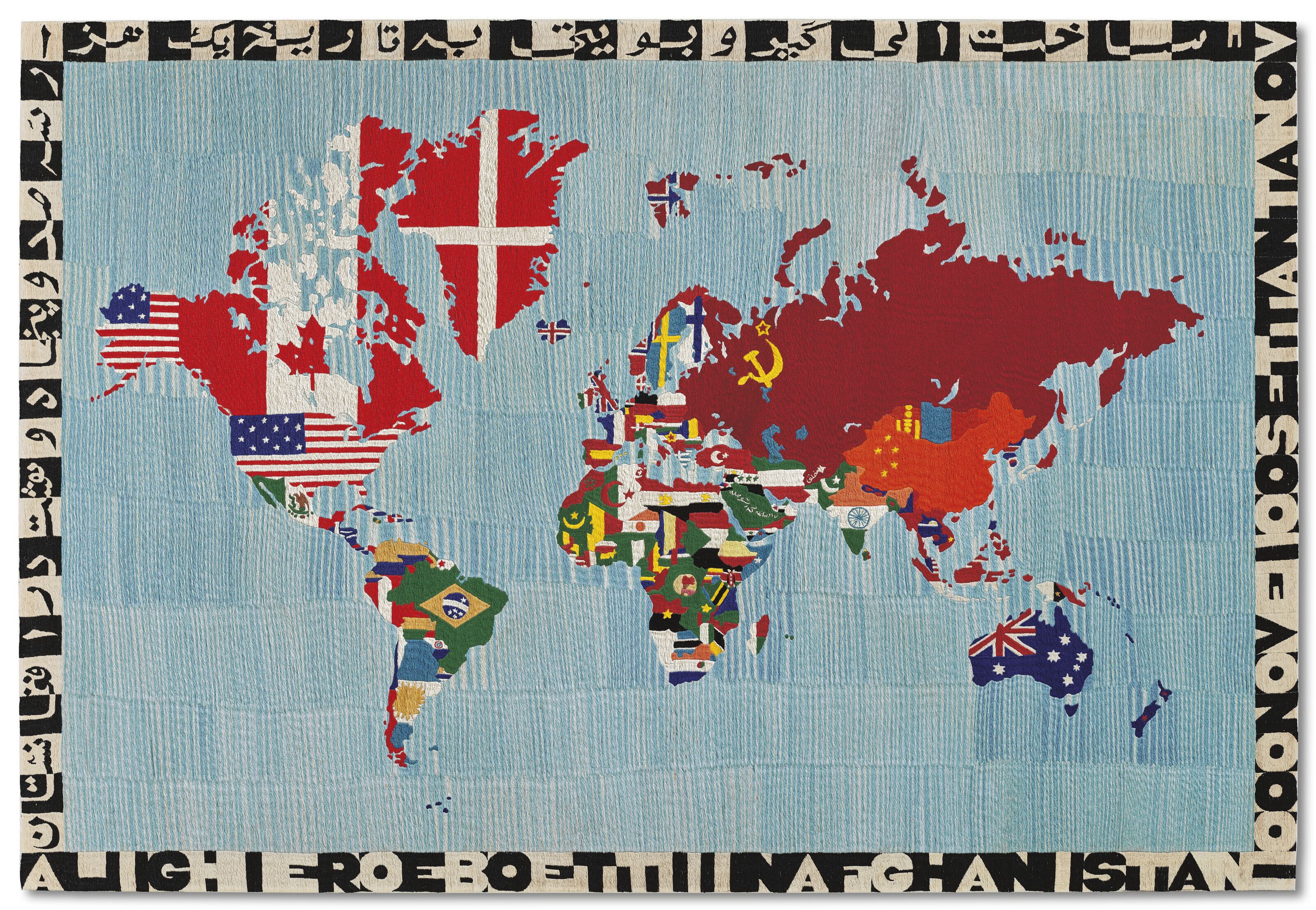 Alighiero Boetti, Mappa, 1979, offered in the 20th/21st Century: London Evening Sale on 9 October 2024 at Christie's in London