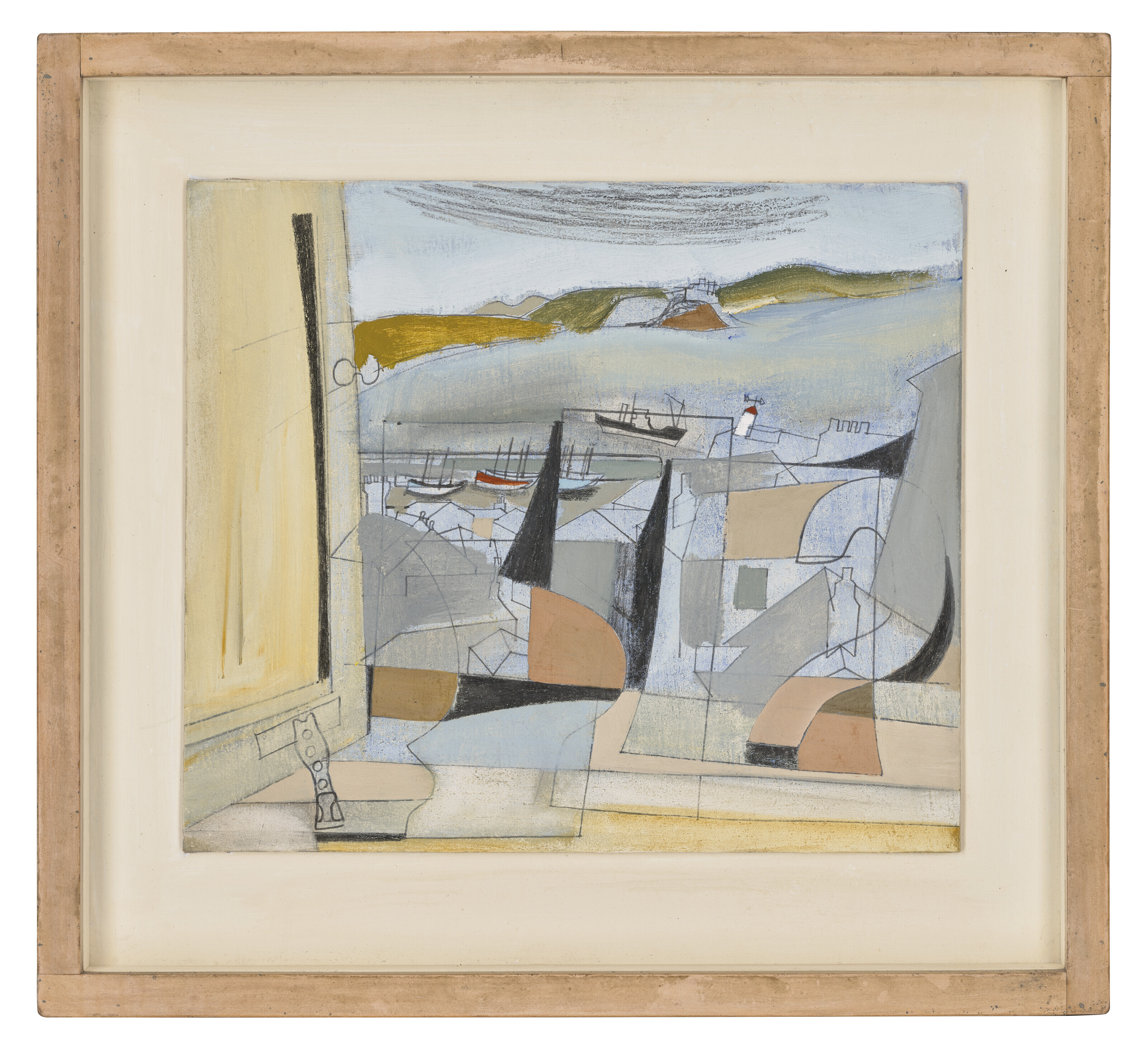 Ben Nicholson, Aug 18-50 (Newlyn), 1950, offered in the Modern British and Irish Art Evening Sale on 16 October 2024 at Christie's in London