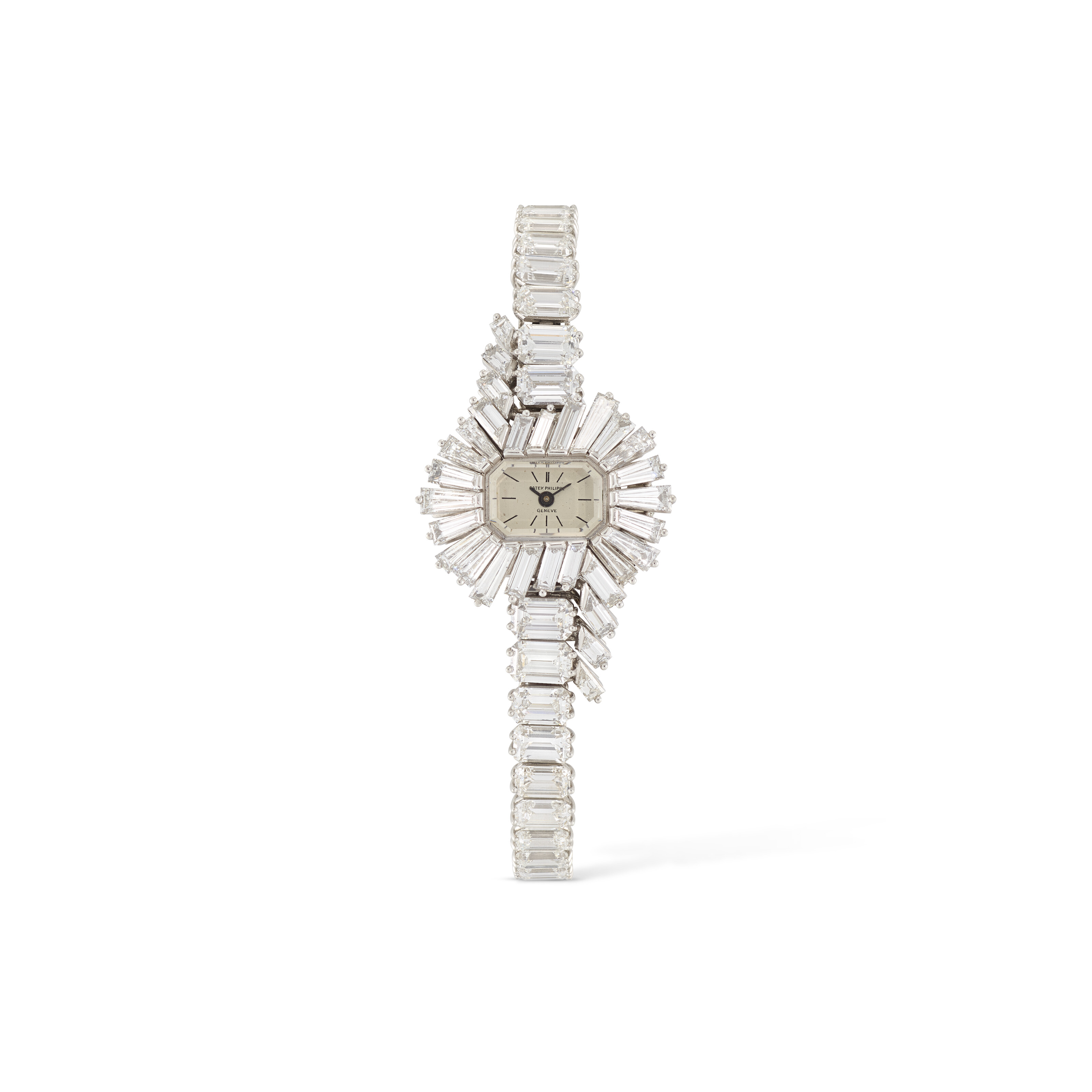 Cadran De Montre Bracelet Patek Philippe Dame Original - 13 X 13 Mm Argent Occasion