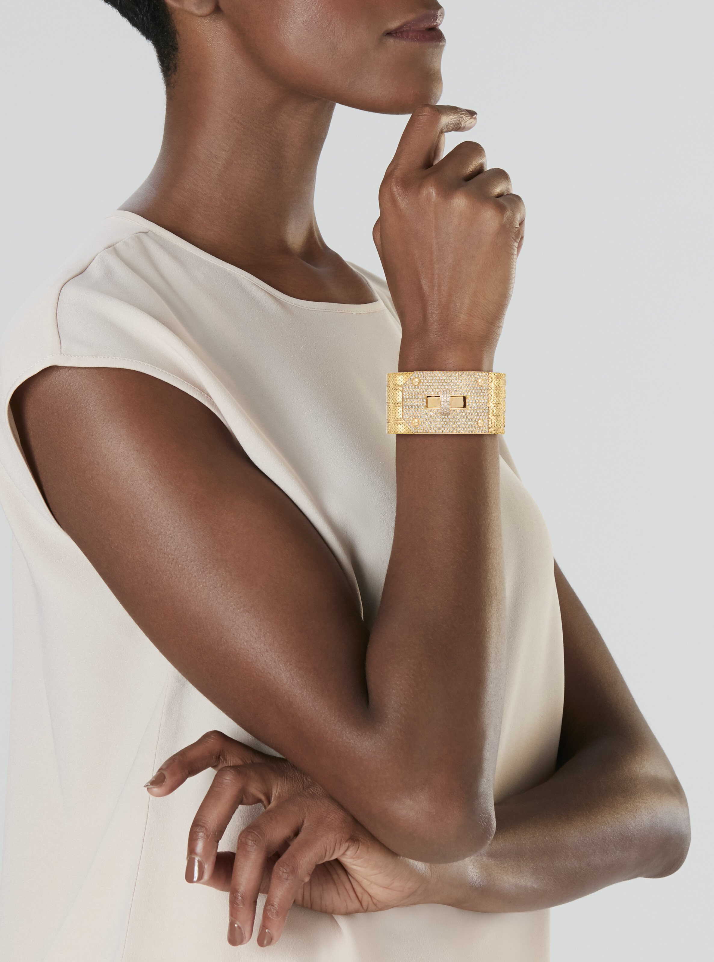 HERMÈS DIAMOND 'KELLY' BRACELET, Christie's - Main Image