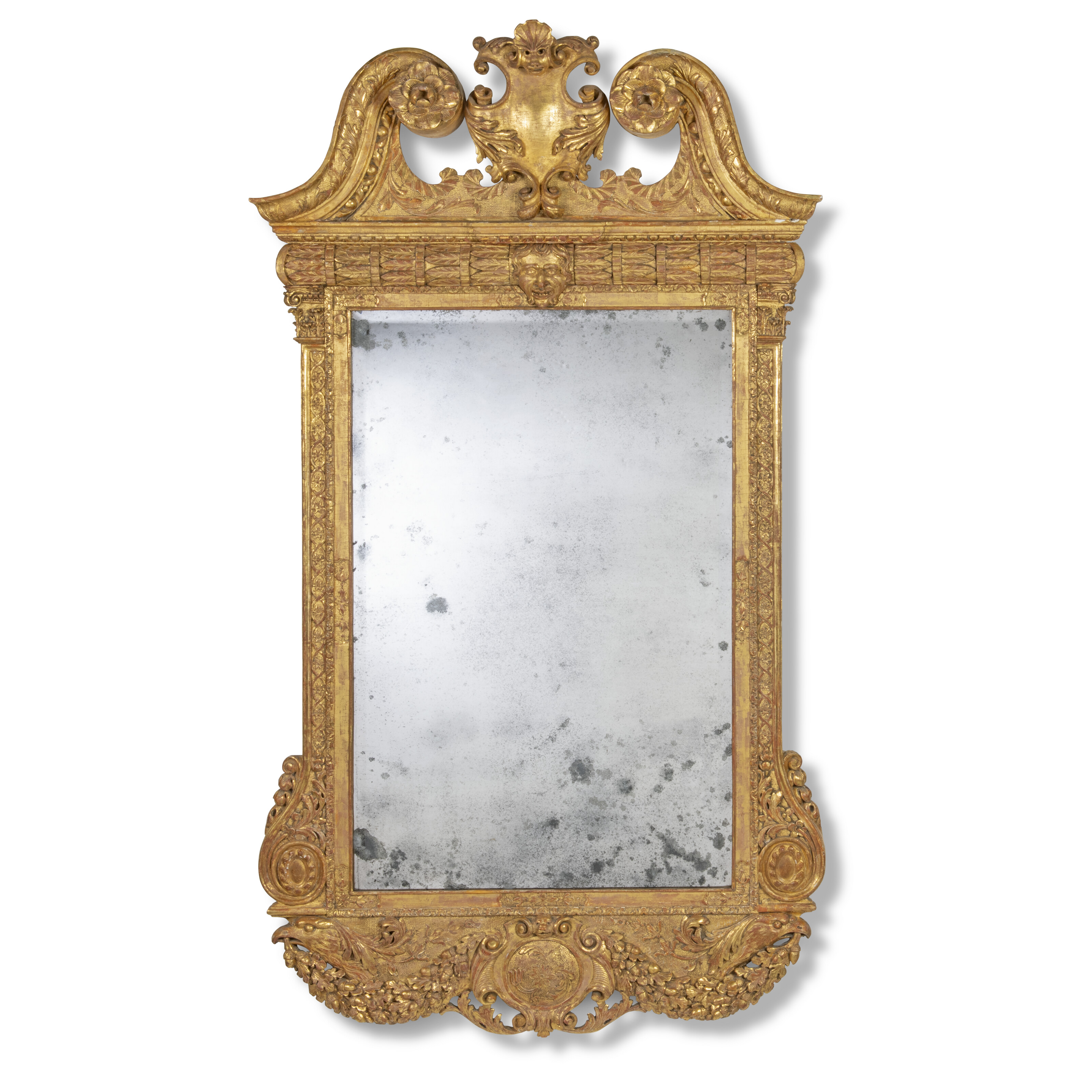 American Giltwood Impressionist Frame with Beveled Glass Mirror