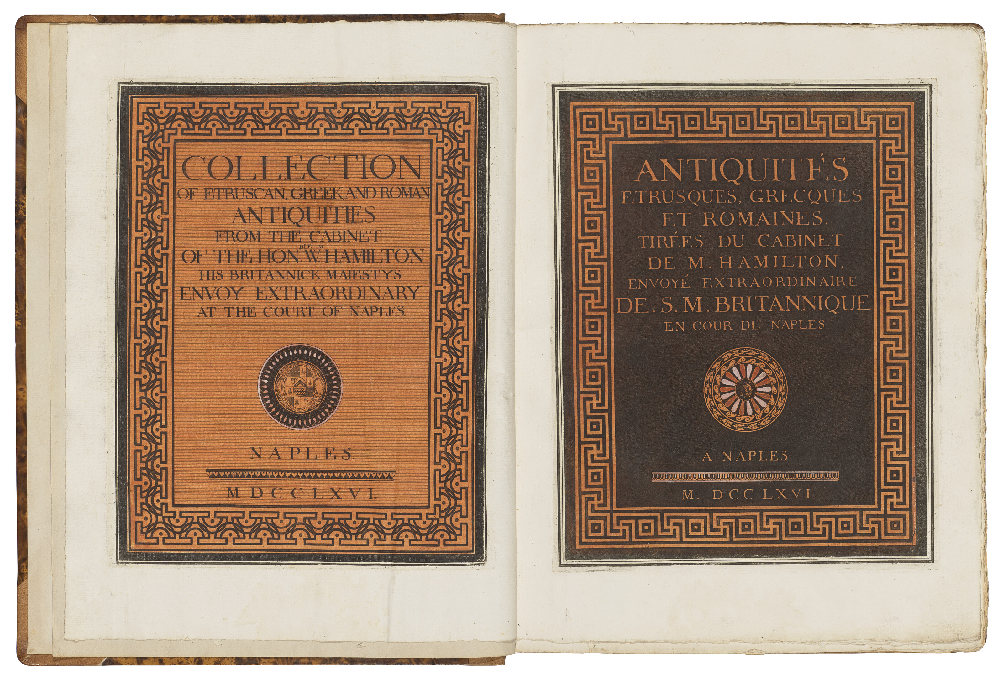 HAMILTON, Sir William (1730-1803) and Pierre François Hugues, Baron d ...