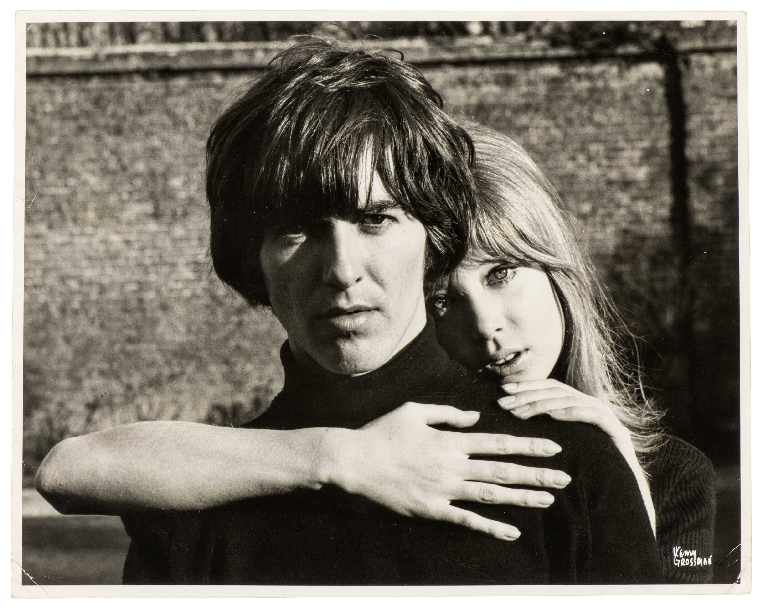 George Harrison and Pattie Boyd at Kinfauns, March 1965, offered in The Pattie Boyd Collection, 8-22 March 2024 at Christie's Online