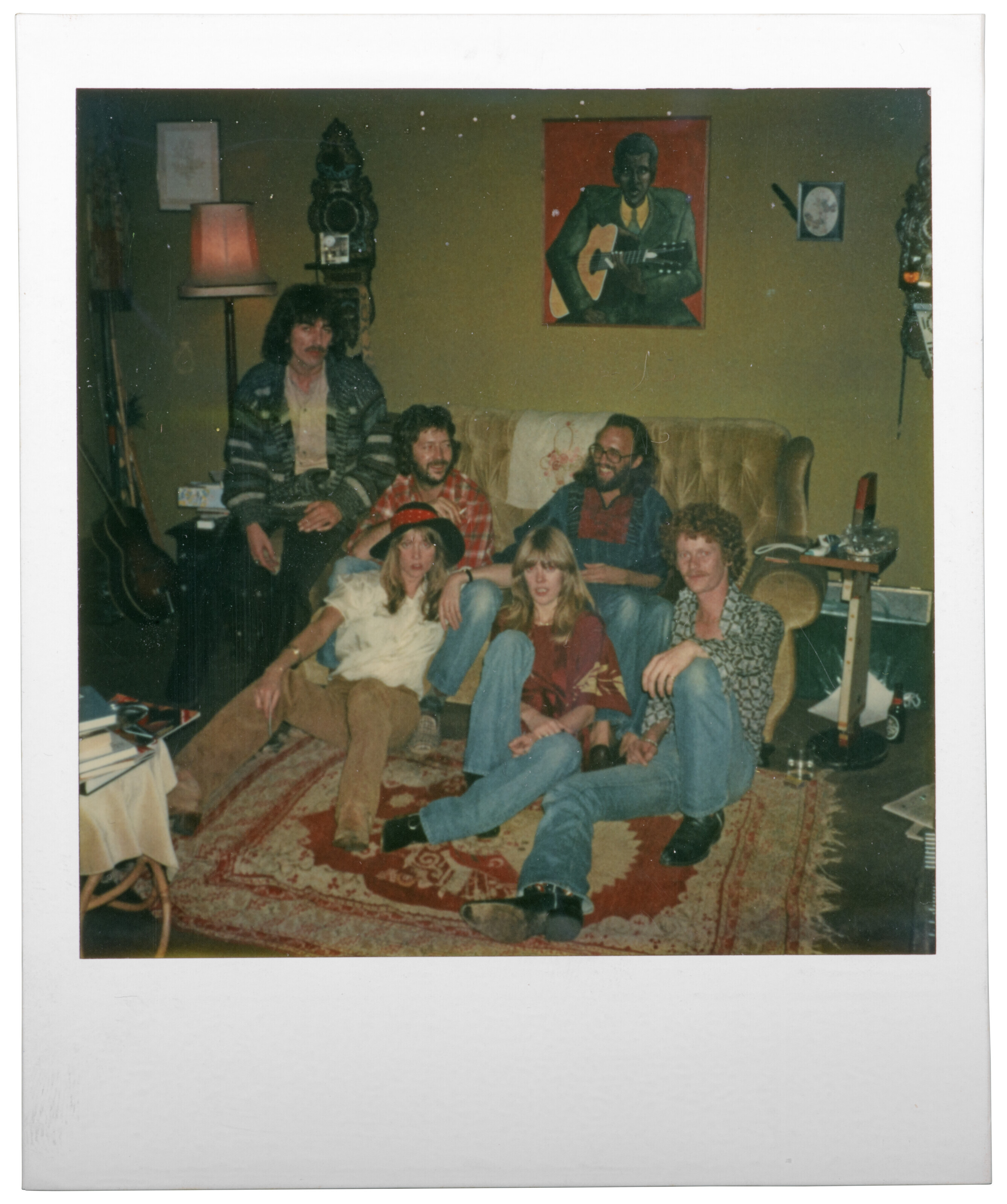 Eric Clapton and George Harrison, Three Polaroid photographs 