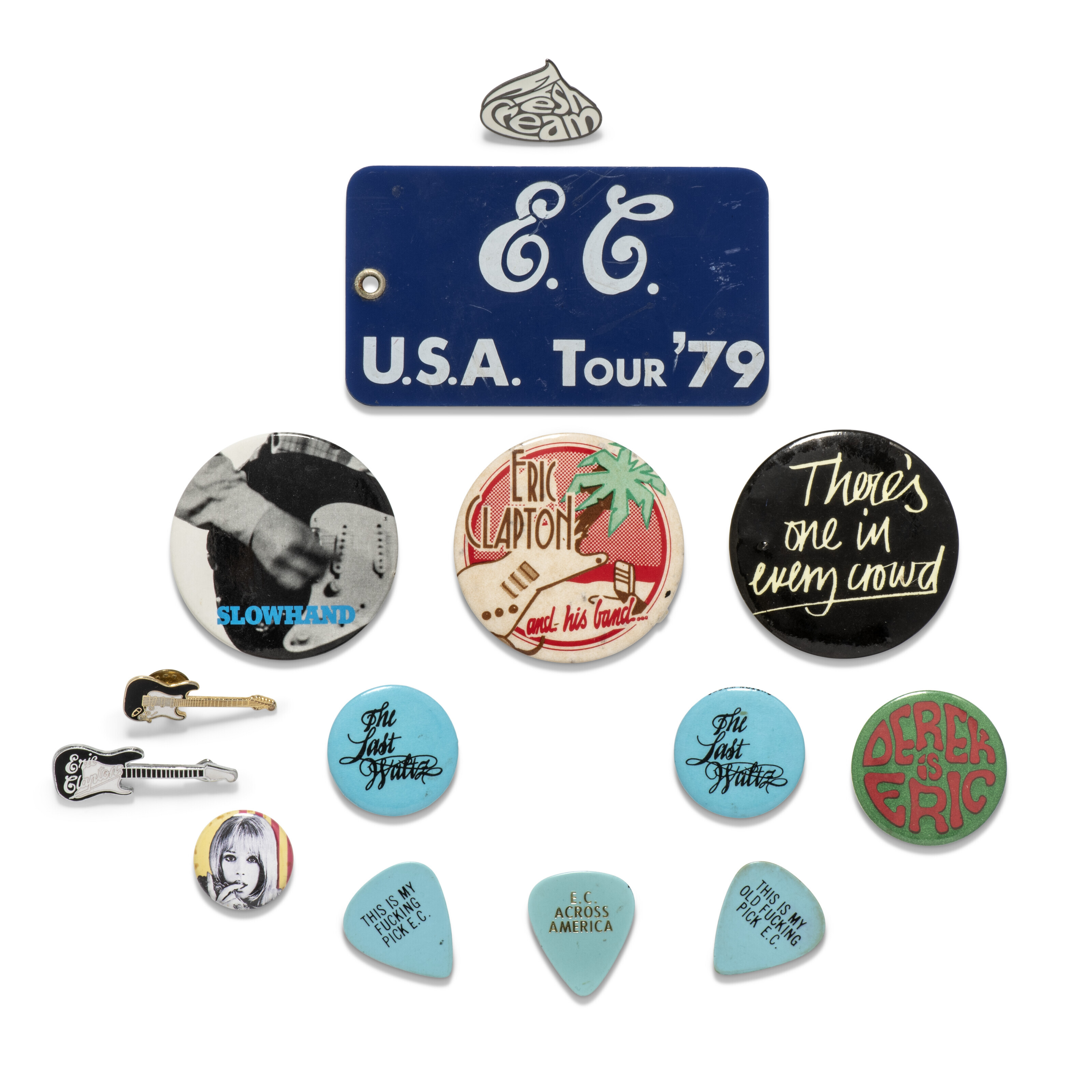 Eric clapton guitar pick top