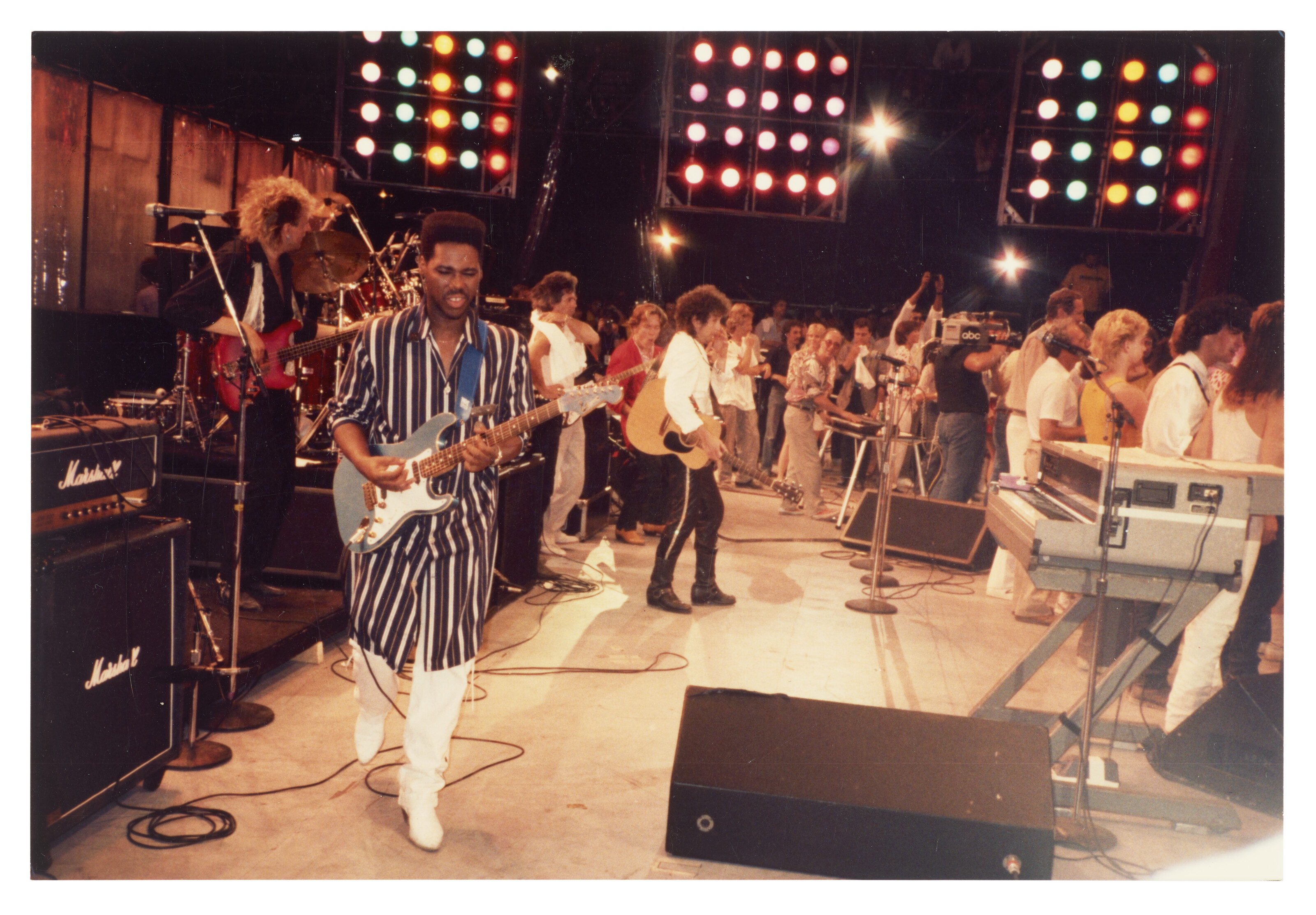 Eric Clapton at Live Aid, Two custom guitar picks, 1985 | Christie's