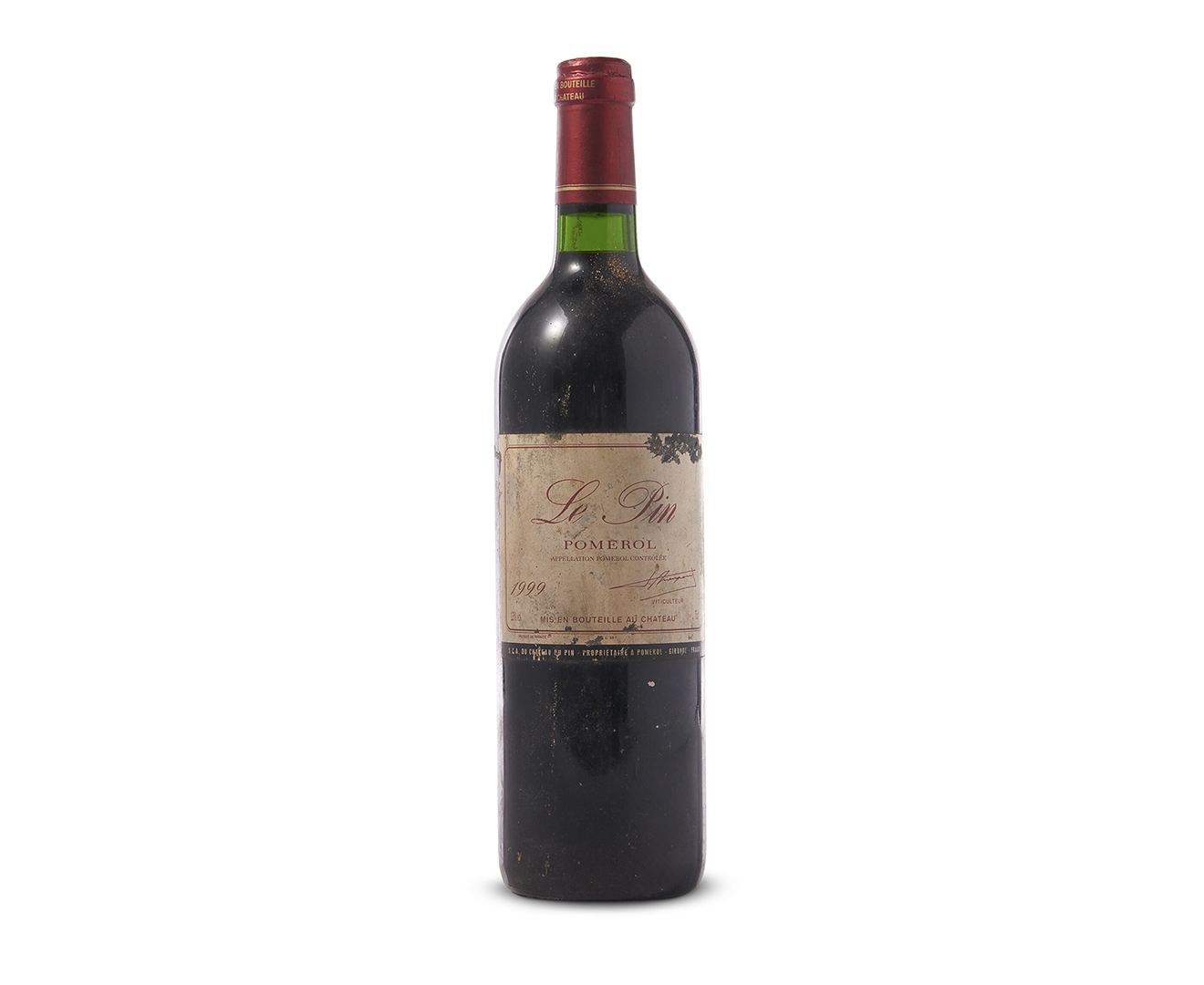 【おまとめ】シャトー・ルパンLe Pin Pomerol 2002 空瓶1997 Le Pin, Pomerol 1999, One damaged capsule. Badly bin-soiled and