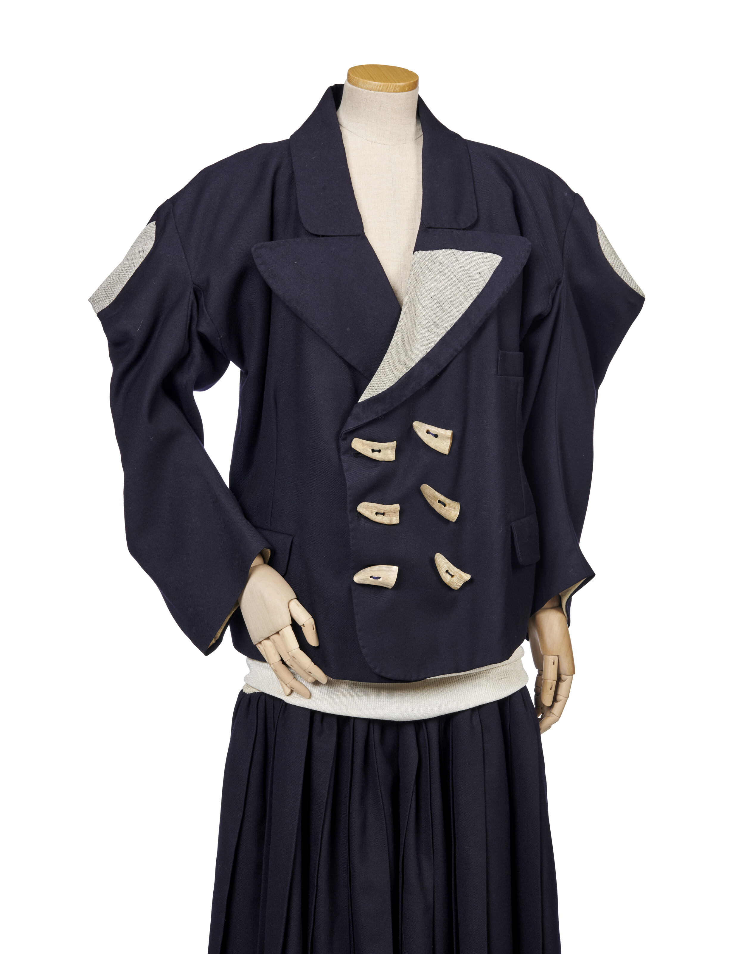 WORLD'S END, 'WITCHES' COLLECTIONAUTUMN-WINTER 1983, A NAVY BLUE