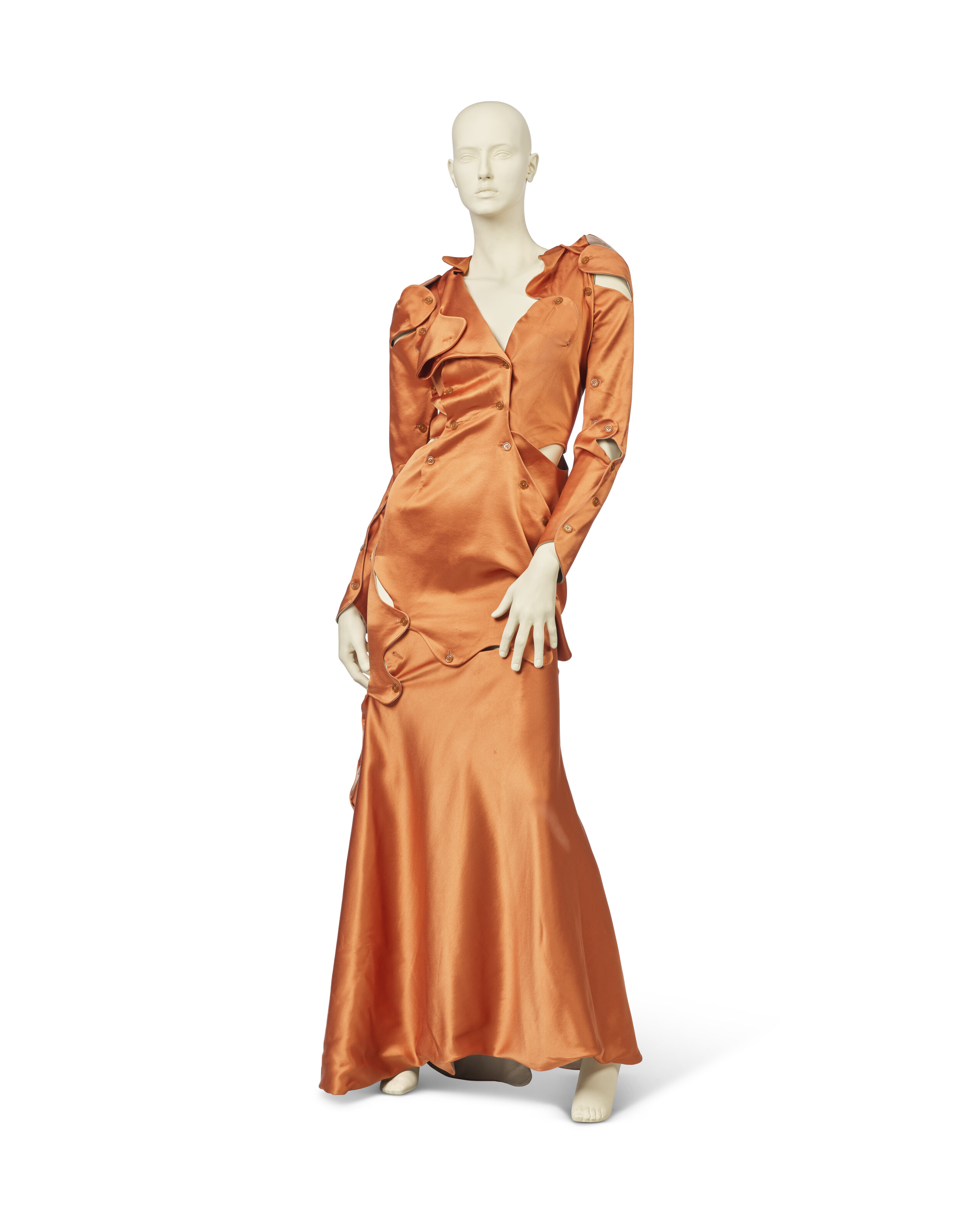 orange vivienne westwood dress Couture Mini Corset - Burnt Red Dress with Ombre Sash flattering rust tone Orange Vivienne Westwood Dresses for