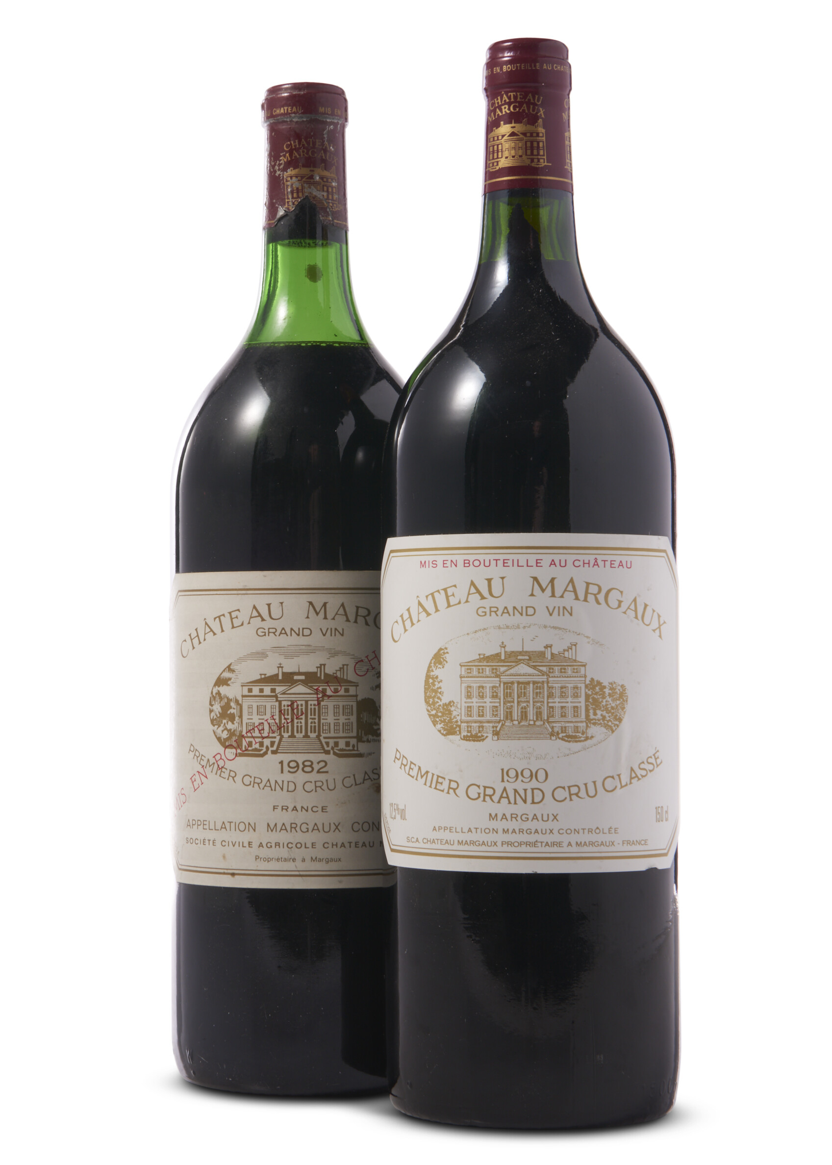 Mixed Margaux Magnums 1982-1990, Château Margaux Premier Cru