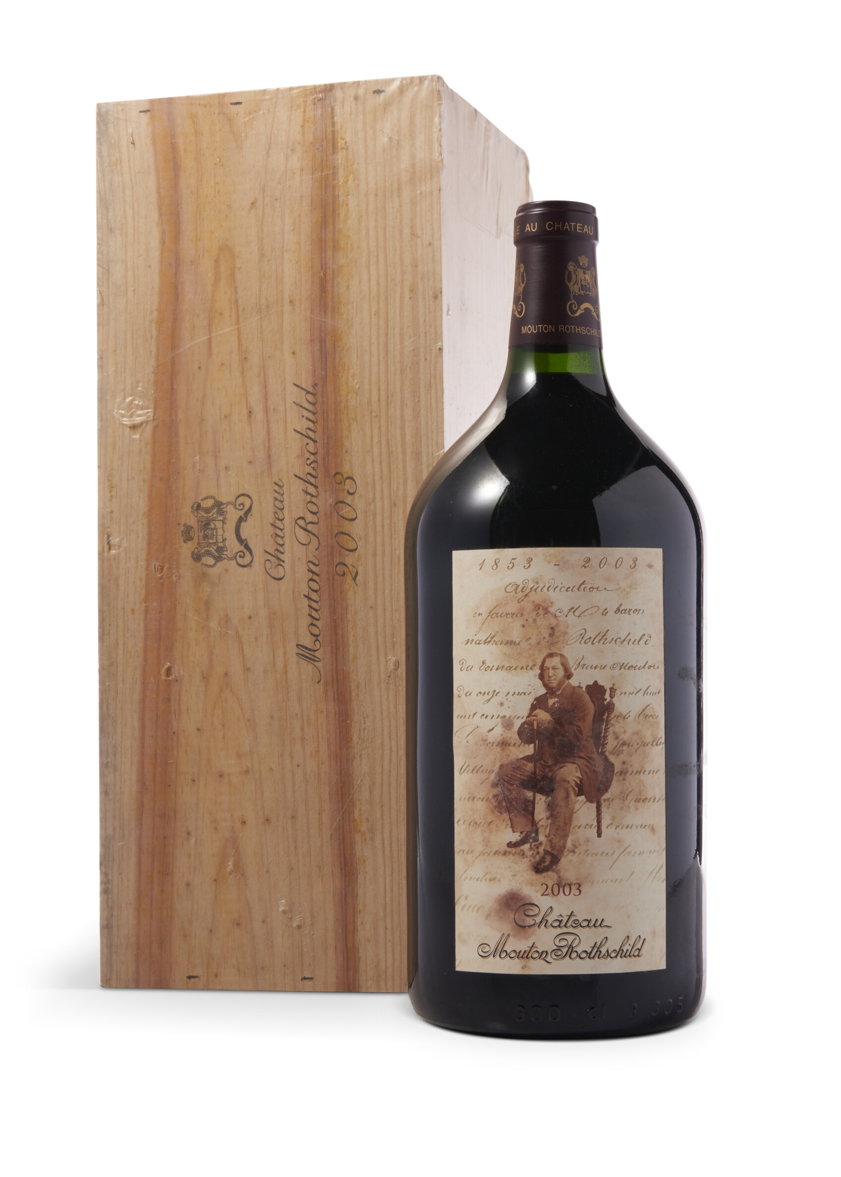 PAUILLAC 1ER GCC ETIQUETTE CHATEAU MOUTON ROTHSCHILD 2003