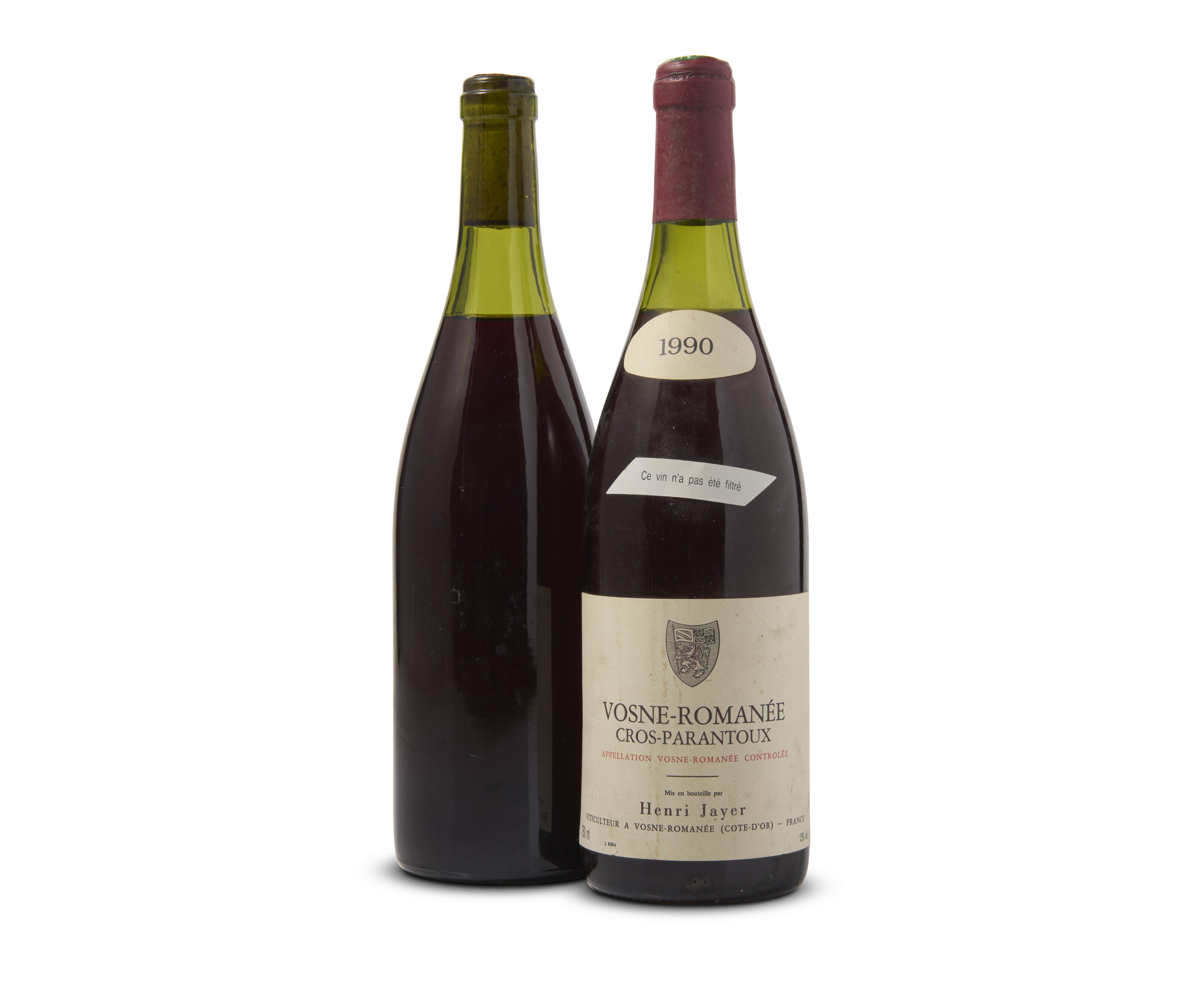 Henri Jayer, Vosne-Romanée, Cros Parantoux 1990, One capsule missing ...