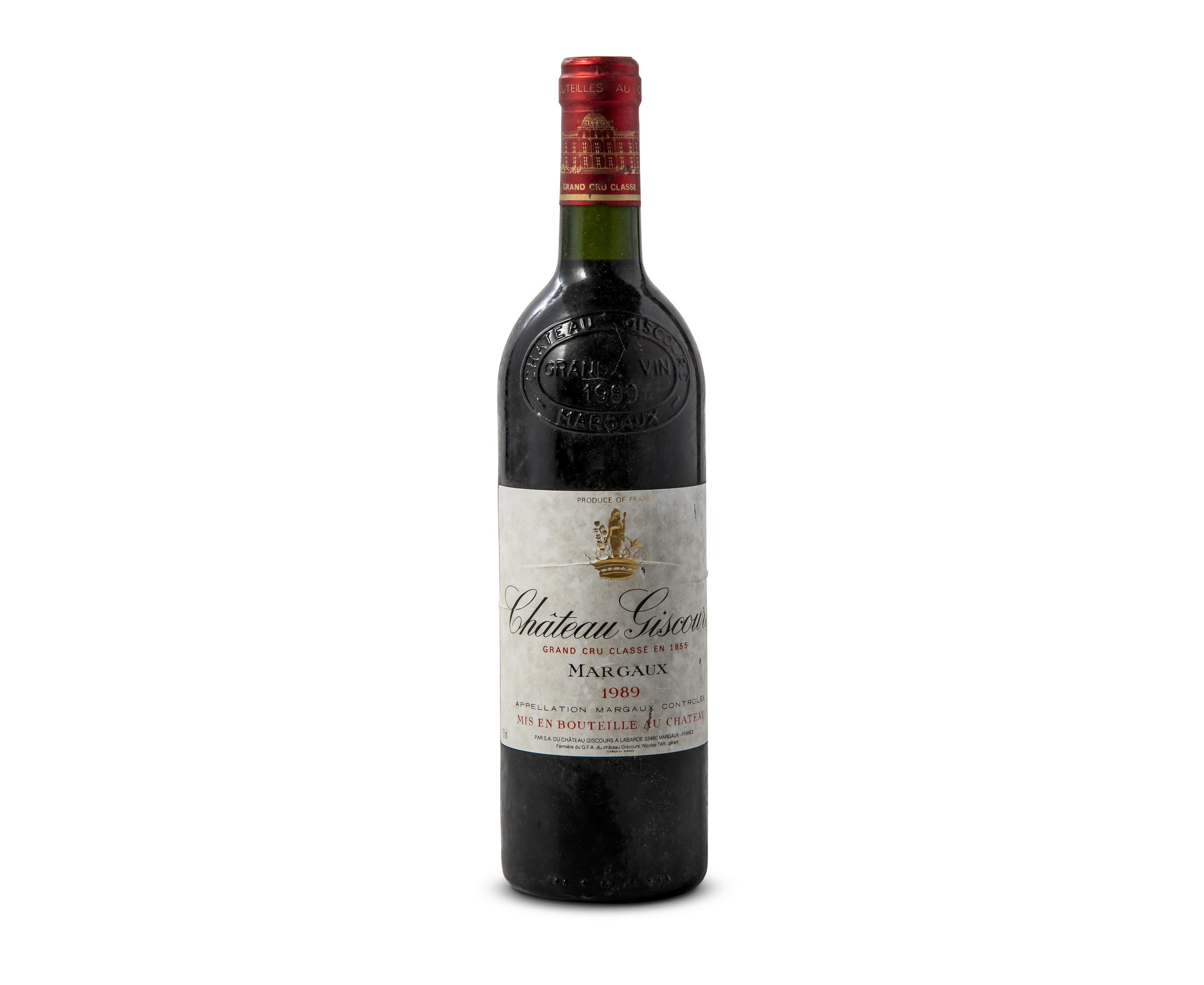 ☆ Margaux ☆Château Giscours 1989 Château Giscours 1989, Labarde (Margaux), 3ème cru classéScuffed