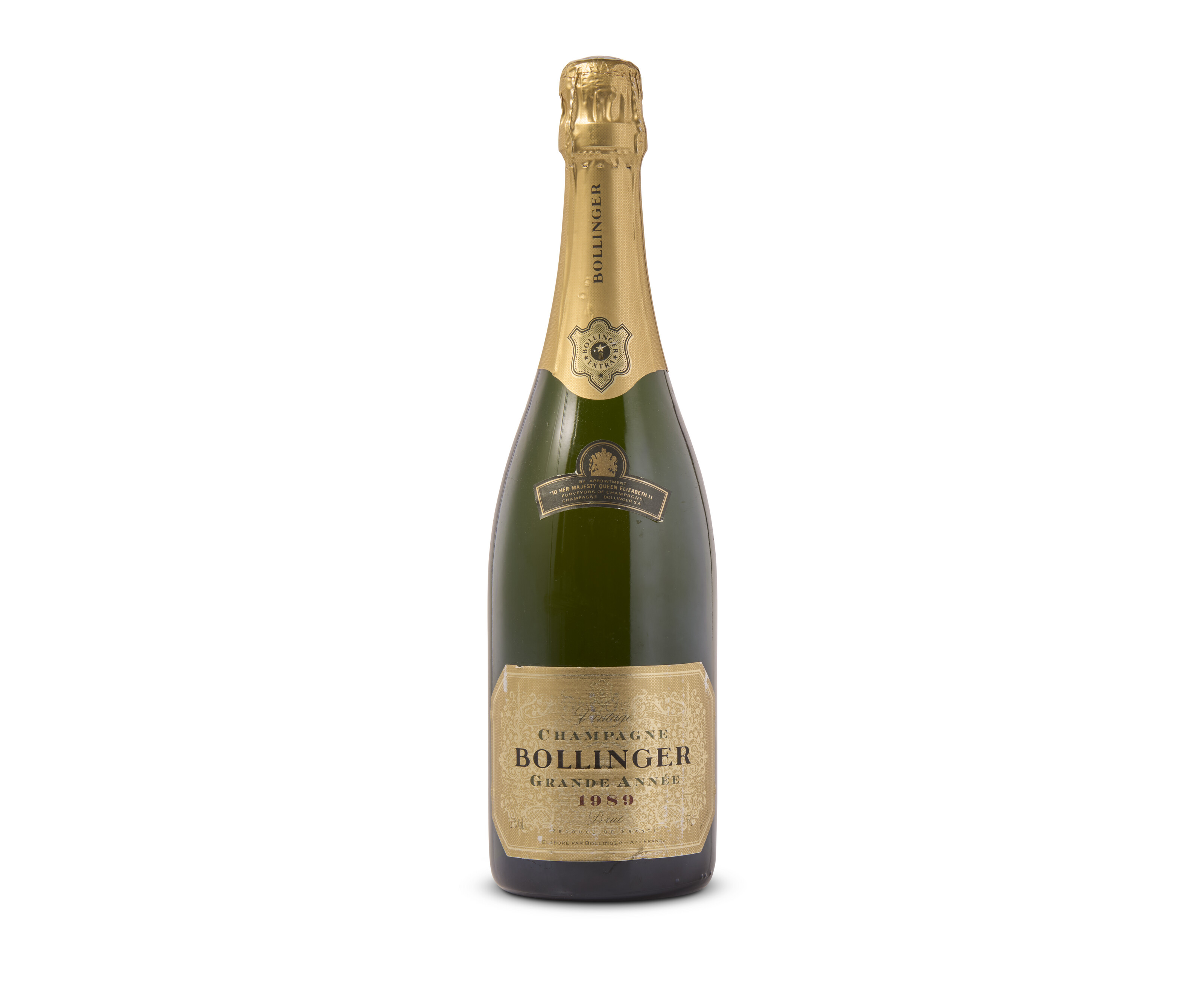 Bollinger, La Grande Année 1989, Slightly damaged labels | Christie's