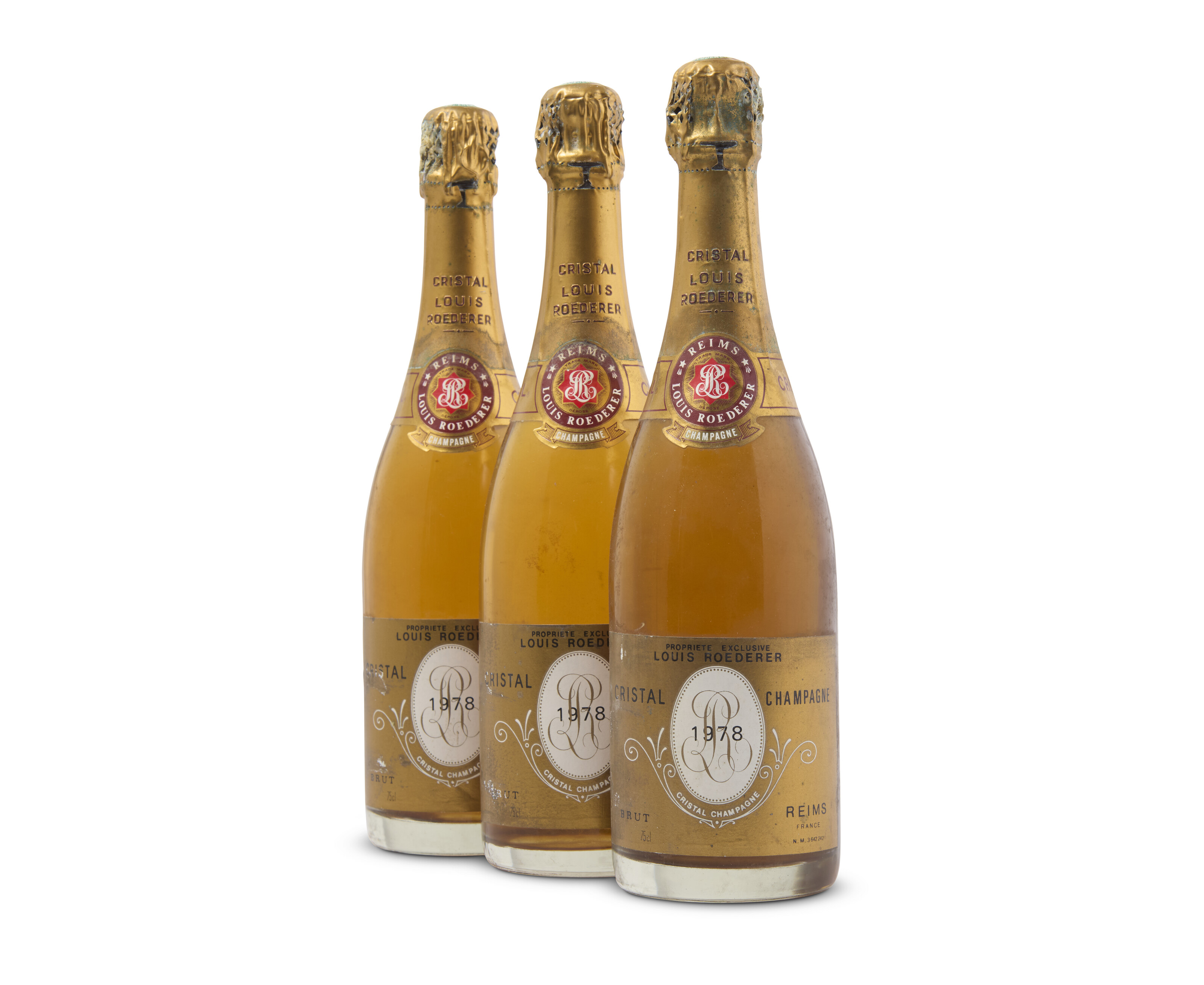 Louis Roederer, Cristal 1978, Slightly corroded foils. One scuffed
