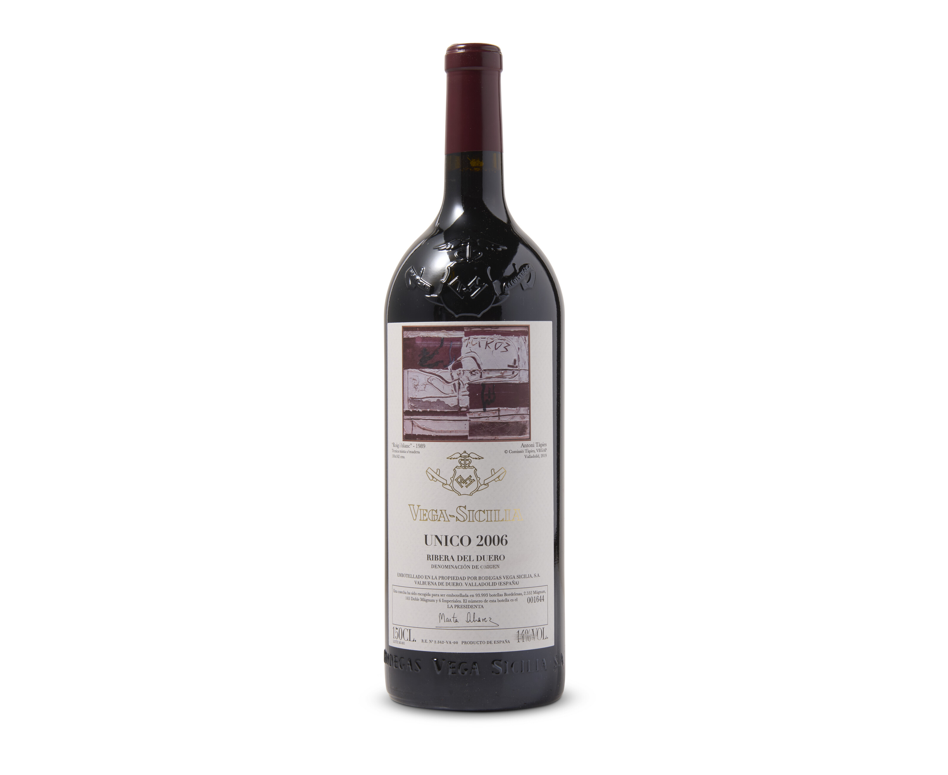 Vega Sicilia, Único, Ribera del Duero 1960, In original wooden cases.  Scuffed capsules. Slightly bin-soiled scuffed. Slightly bin-soiled and  damaged labels. Levels: top-shoulder | Christie's