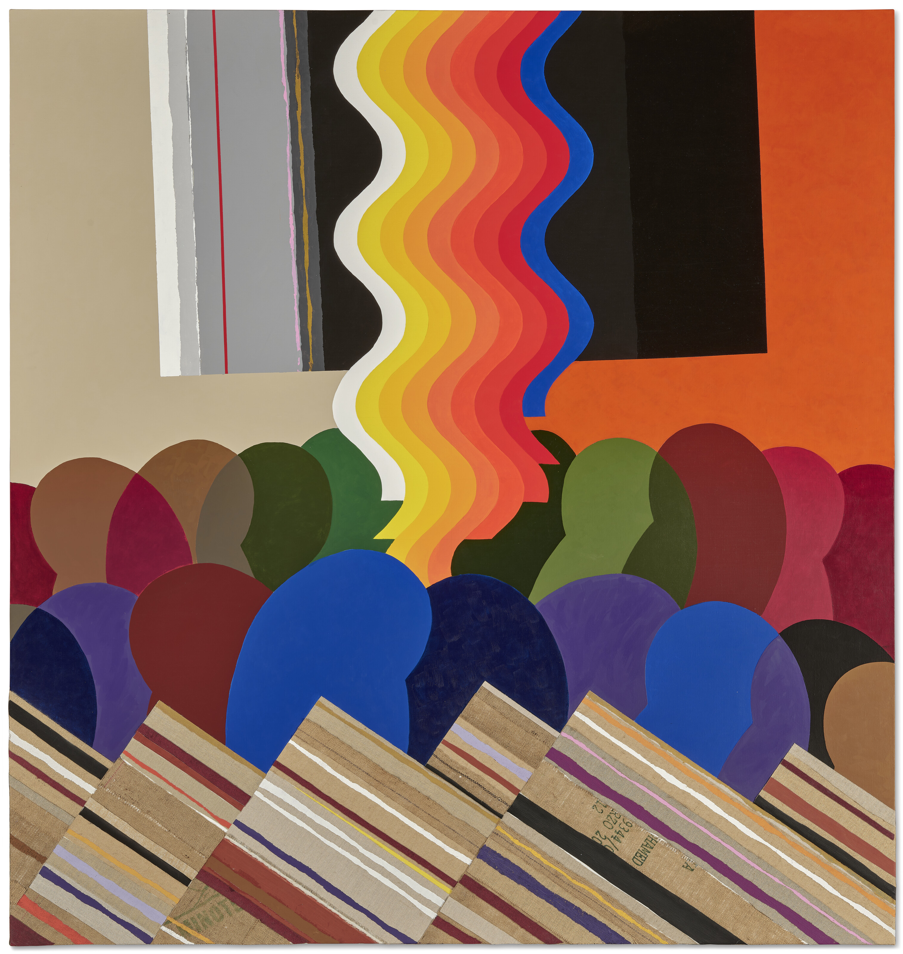 Mohamed Melehi, Untitled, 2014, offered in Modern and Contemporary Middle Eastern Art Including Highlights from the Dalloul Collection on 31 October 2024 at Christie's in London