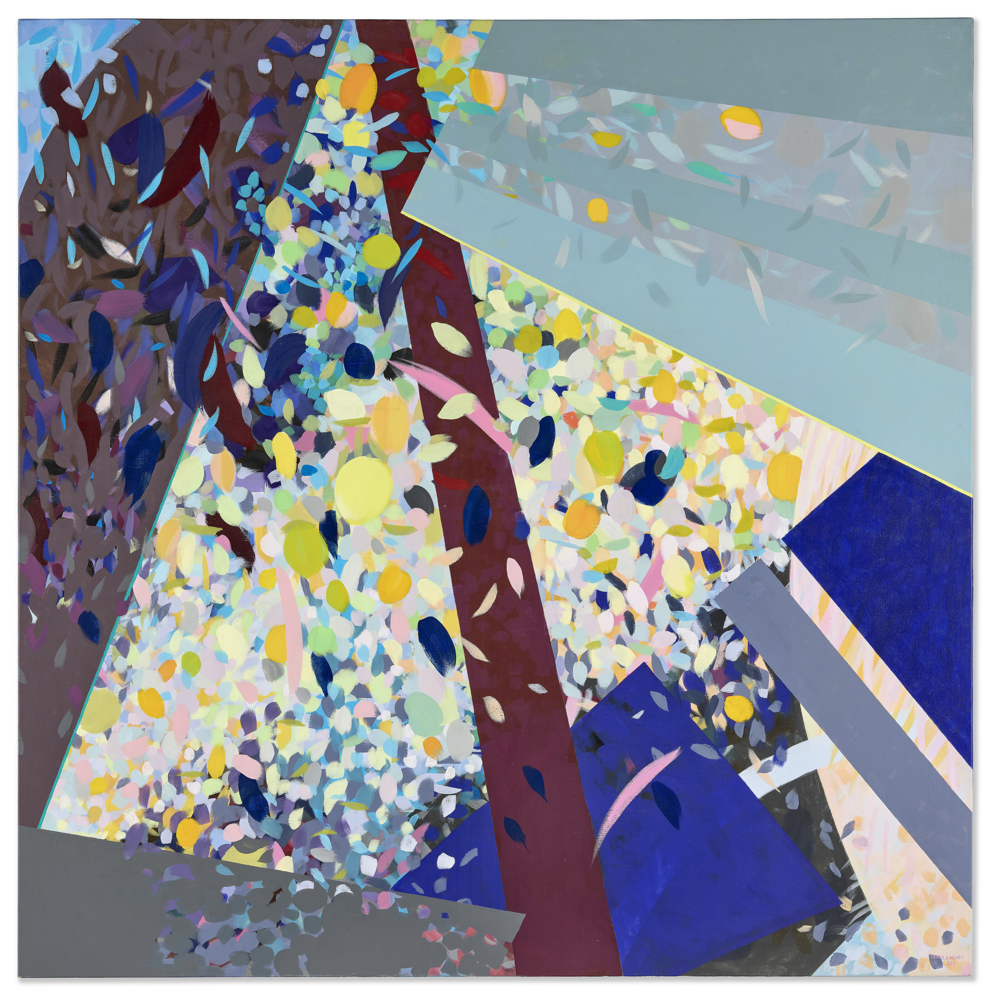 Samia Halaby, Lemon Tree, 2011, offered in Modern and Contemporary Middle Eastern Art Including Highlights from the Dalloul Collection on 31 October 2024 at Christie's in London