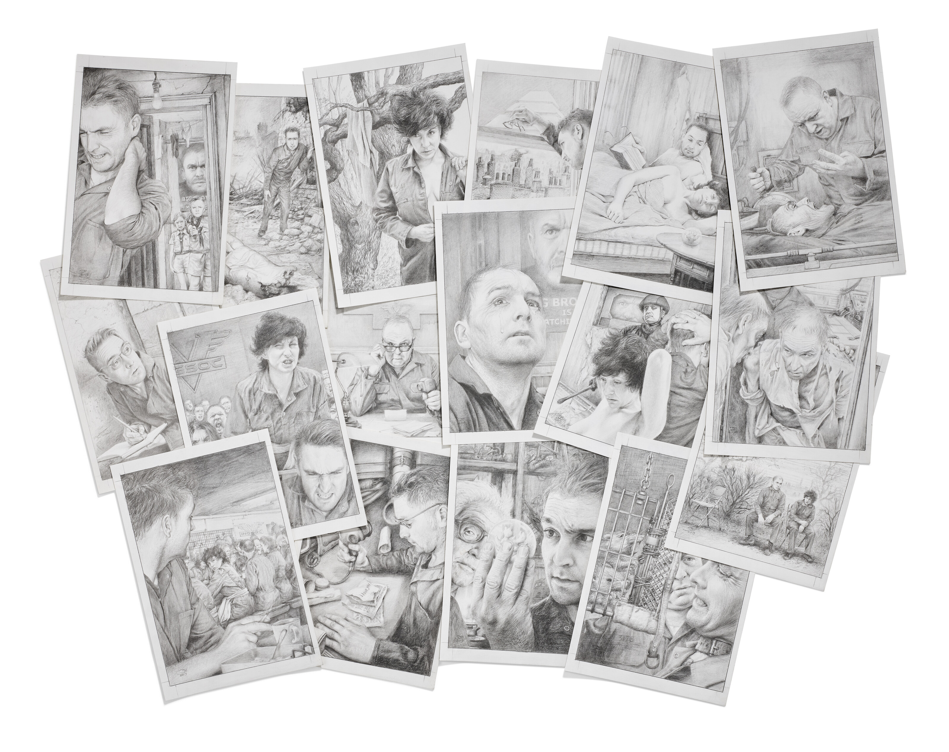 Orwell's 1984: 17 original drawings, Jim Burns | Christie's
