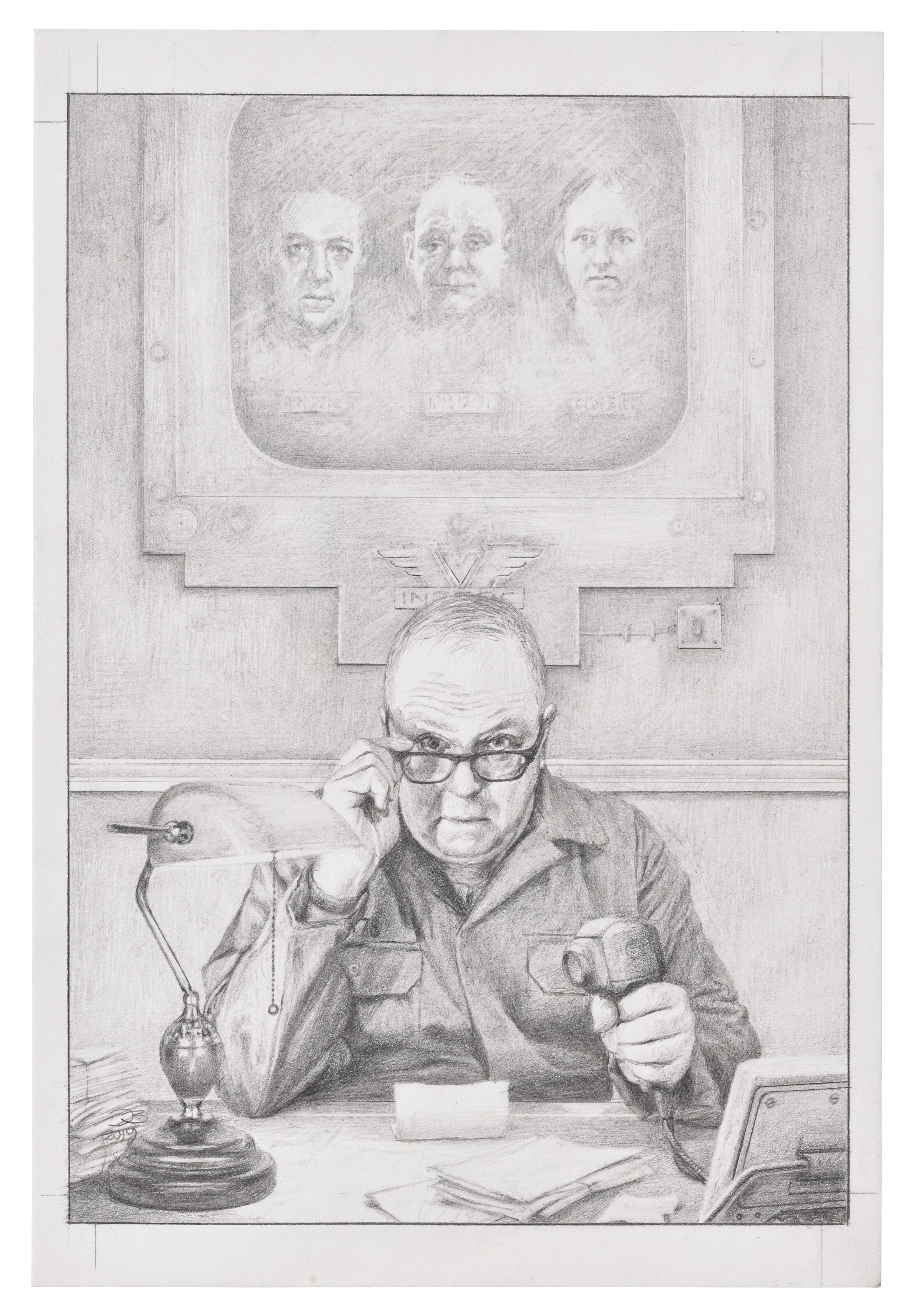 Orwell's 1984: 17 original drawings, Jim Burns | Christie's