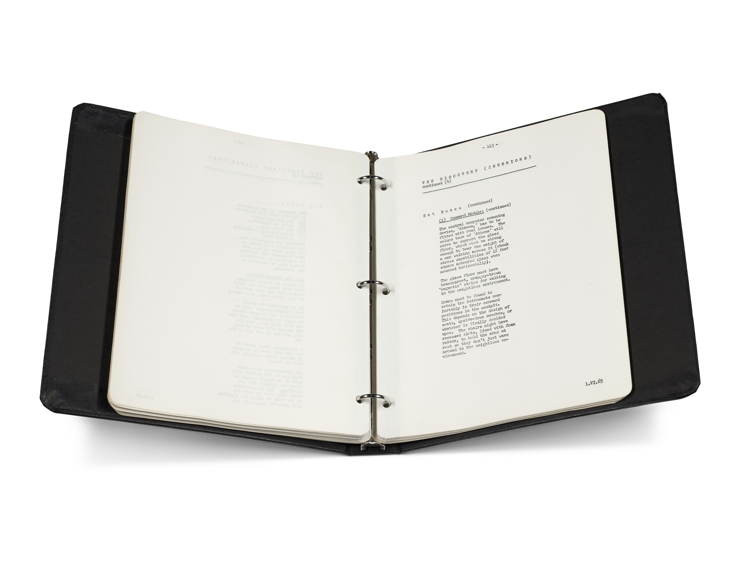 Production notes for 2001: A Space Odyssey, Victor Lyndon | Christie’s