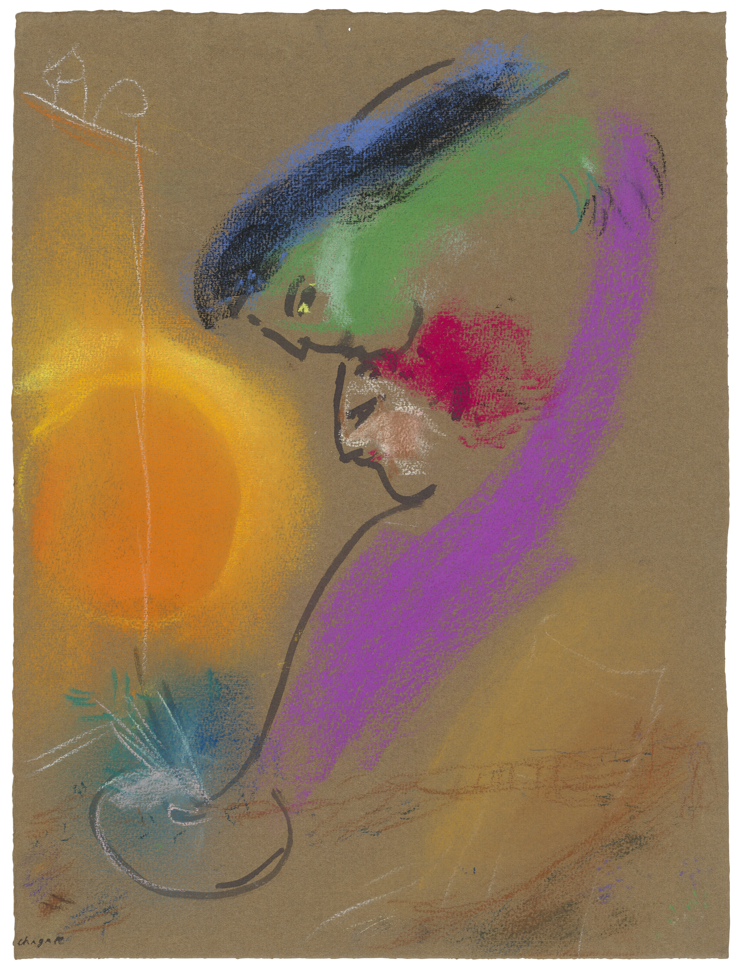 MARC CHAGALL (1887-1985), Lune-visage | Christie's
