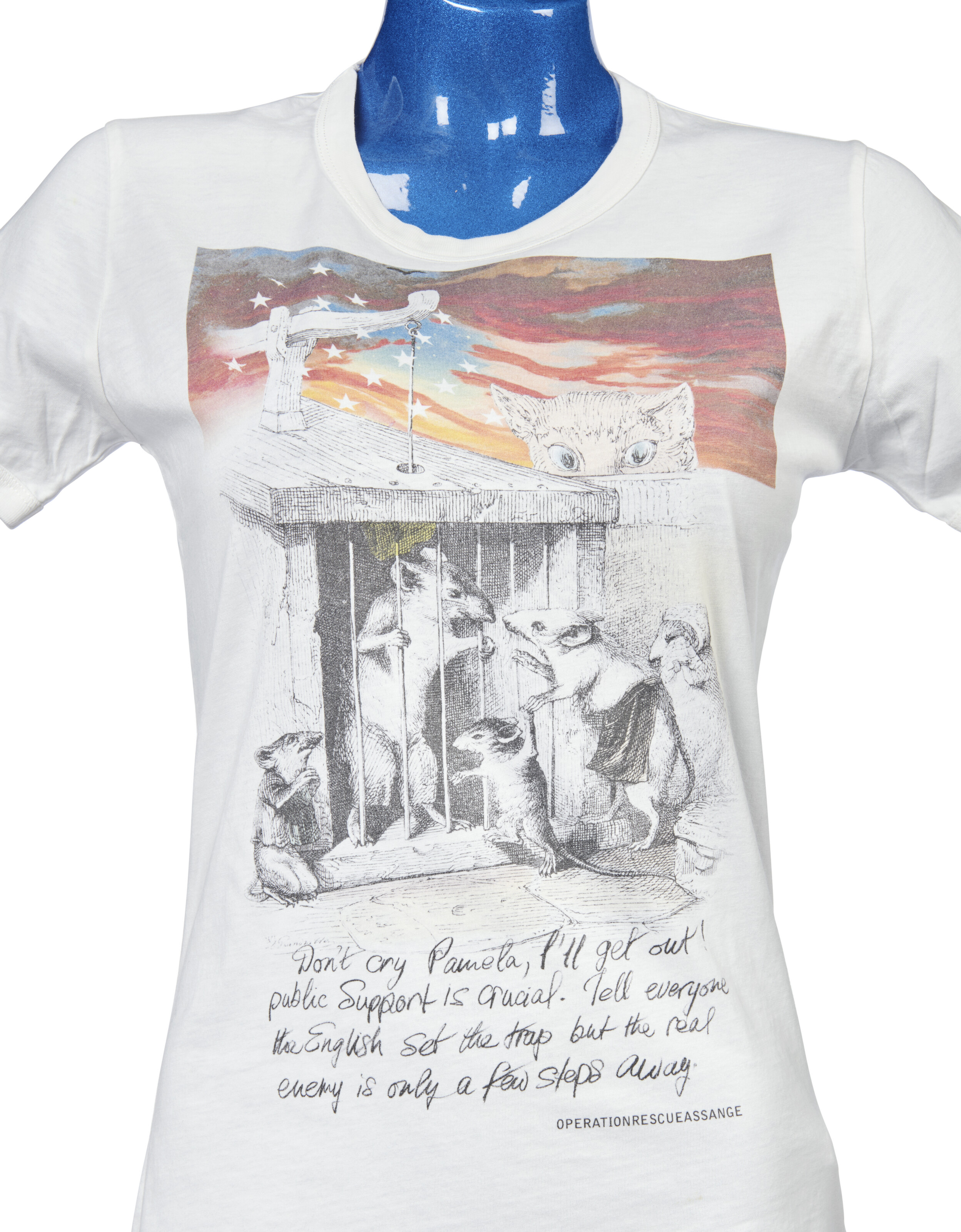 VIVIENNE WESTWOOD, CIRCA 2006, A WHITE COTTON 'INNOCENT' T-SHIRT
