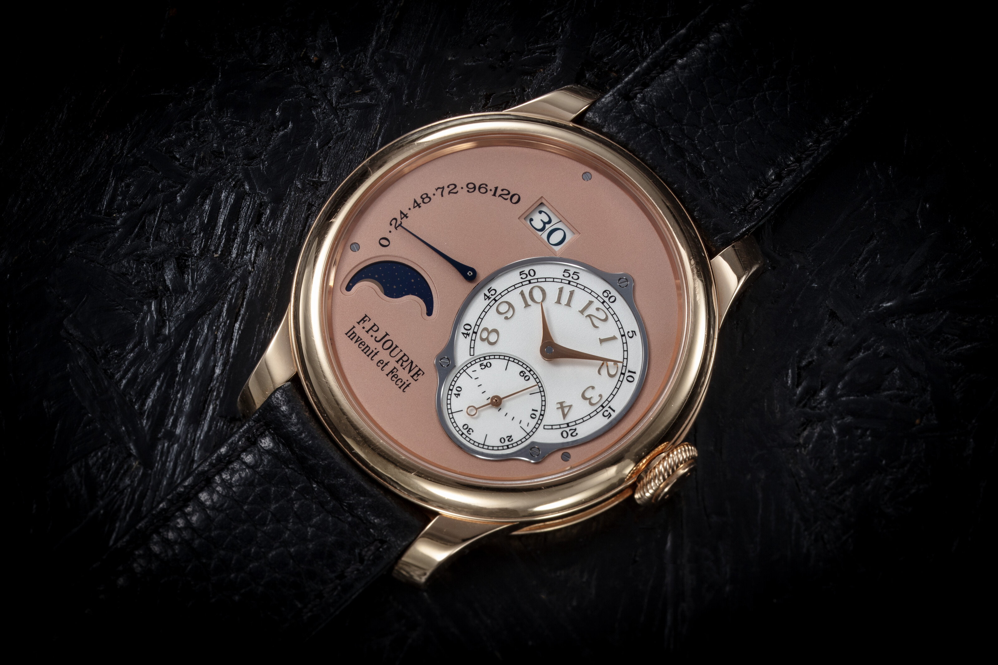 JOURNE, OCTA LUNE, A FINE GOLD AUTOMATIC WRISTWATCH WITH MOON