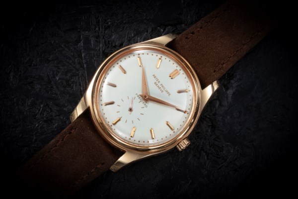 PATEK PHILIPPE, 2526, A RARE FIRST SERIES PINK GOLD AUTOMATIC