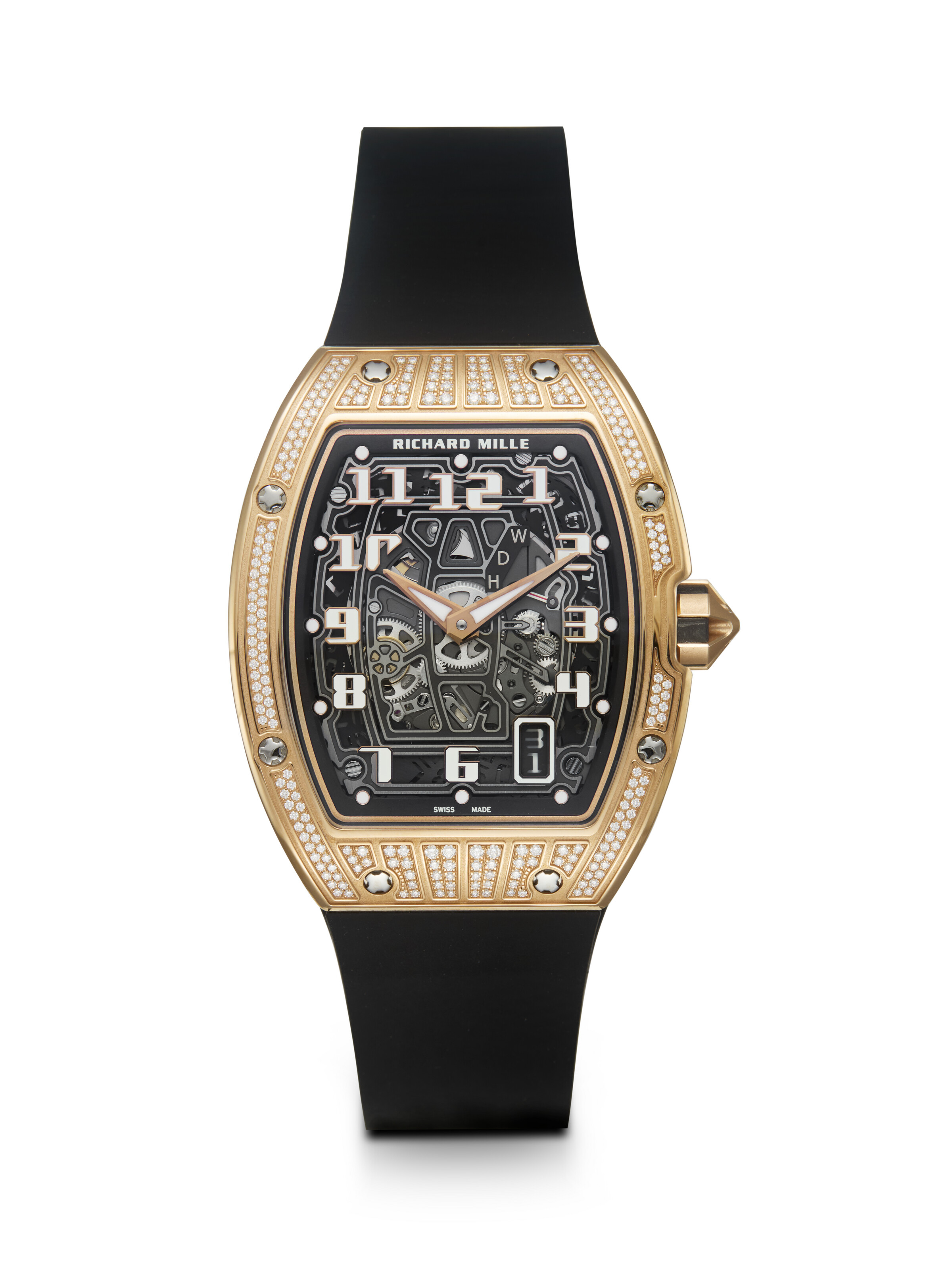 RICHARD MILLE RM67-01, A SLIM AND ATTRACTIVE GOLD AND DIAMOND-SET