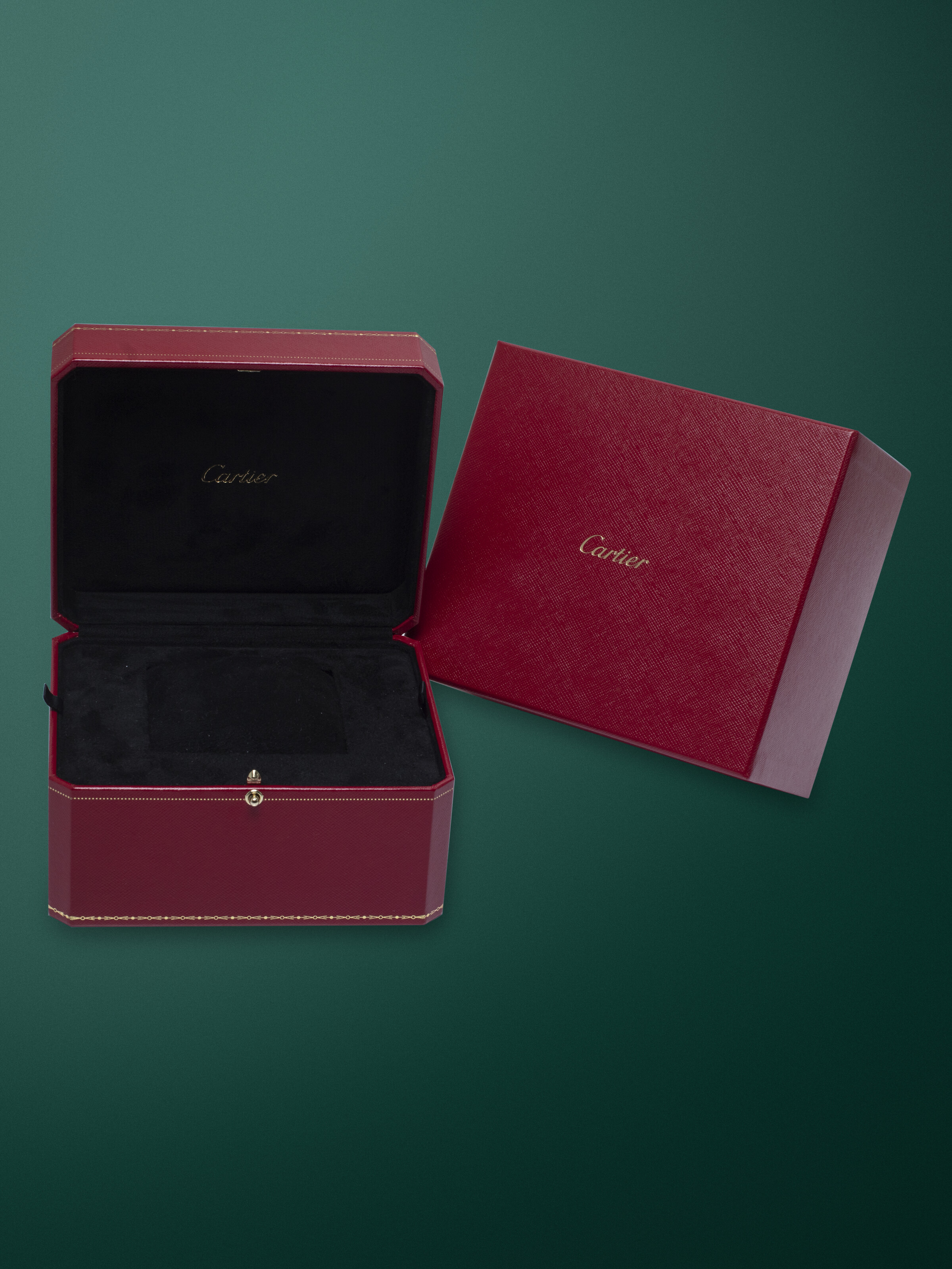 CARTIER SANTOS DUMONT XL, A FINE PLATINUM WRISTWATCH WITH EASTERN