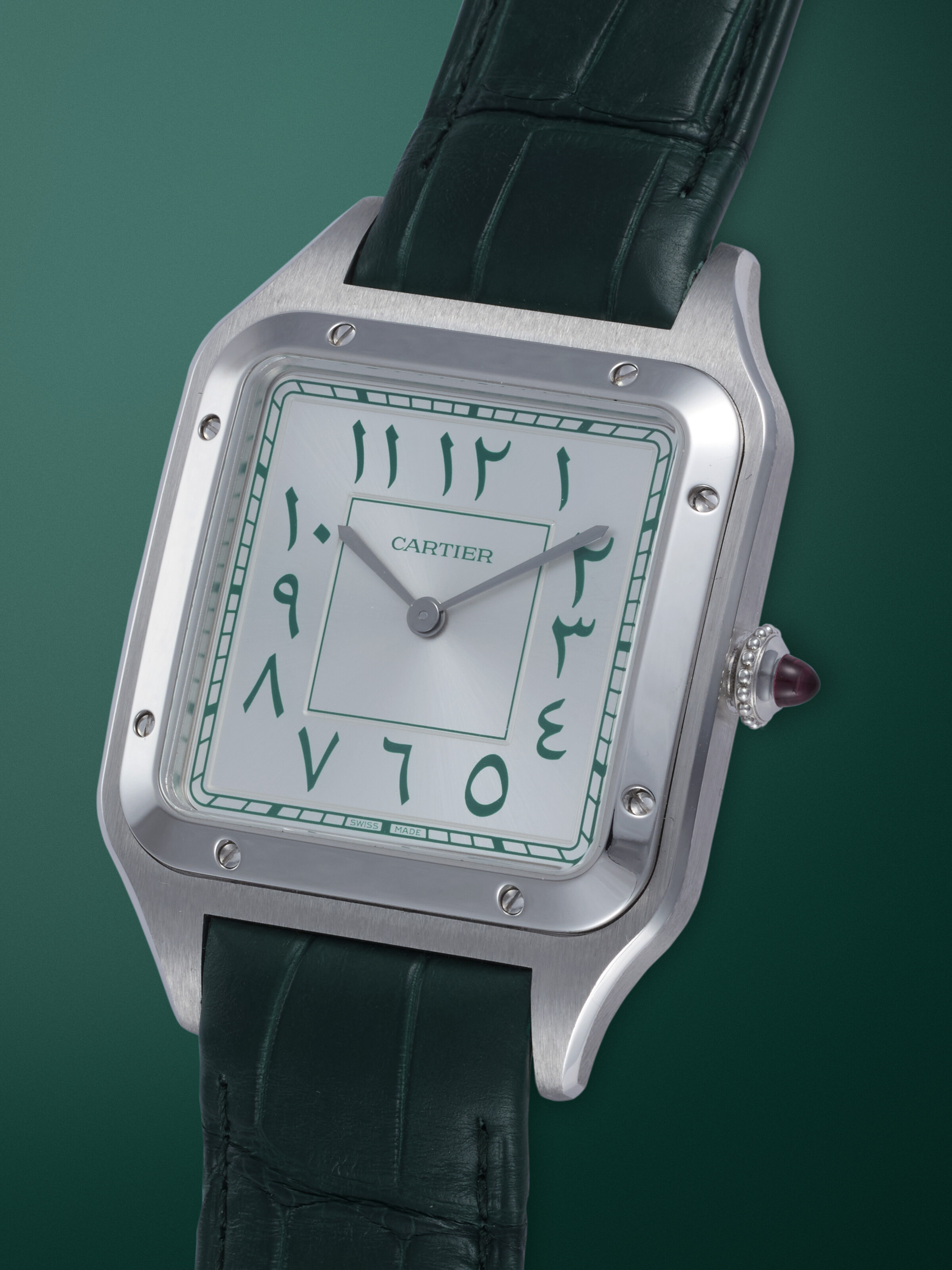 CARTIER, SANTOS DUMONT XL REF. 3406B, A LIMITED EDITION PLATINUM