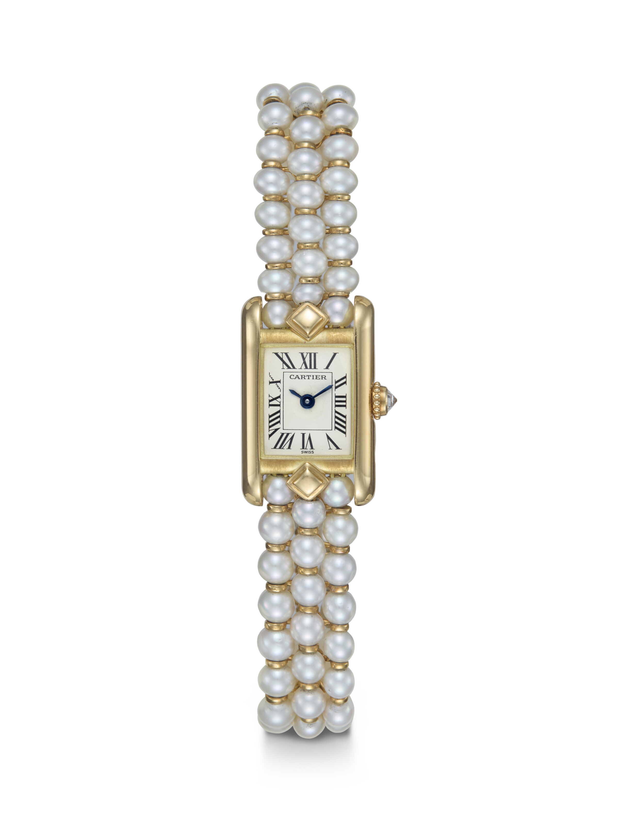 CARTIER, TANK LOUIS REF. 1360 1, AN ATTRACTIVE GOLD QUARTZ