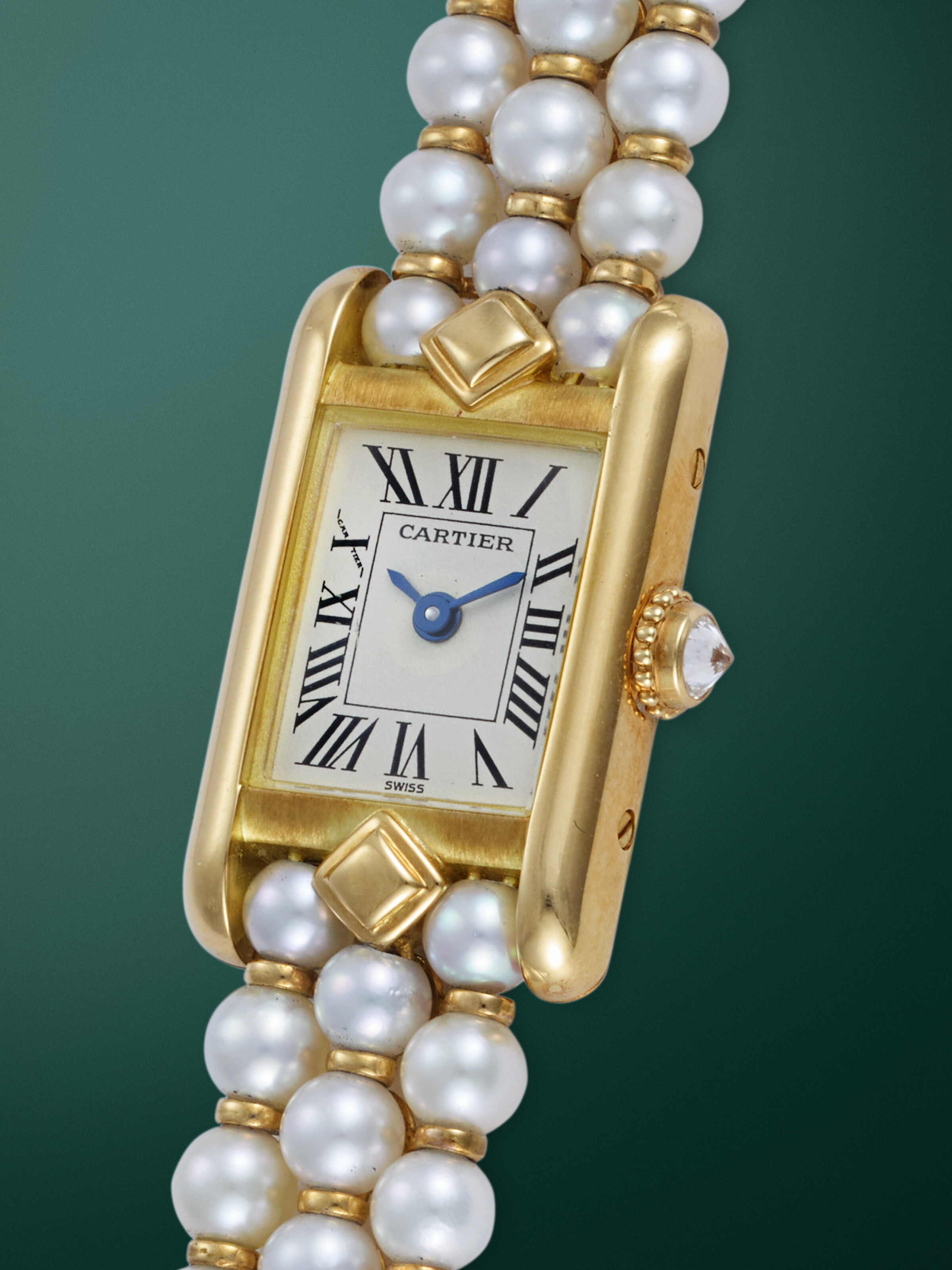 CARTIER, TANK LOUIS REF. 1360 1, AN ATTRACTIVE GOLD QUARTZ