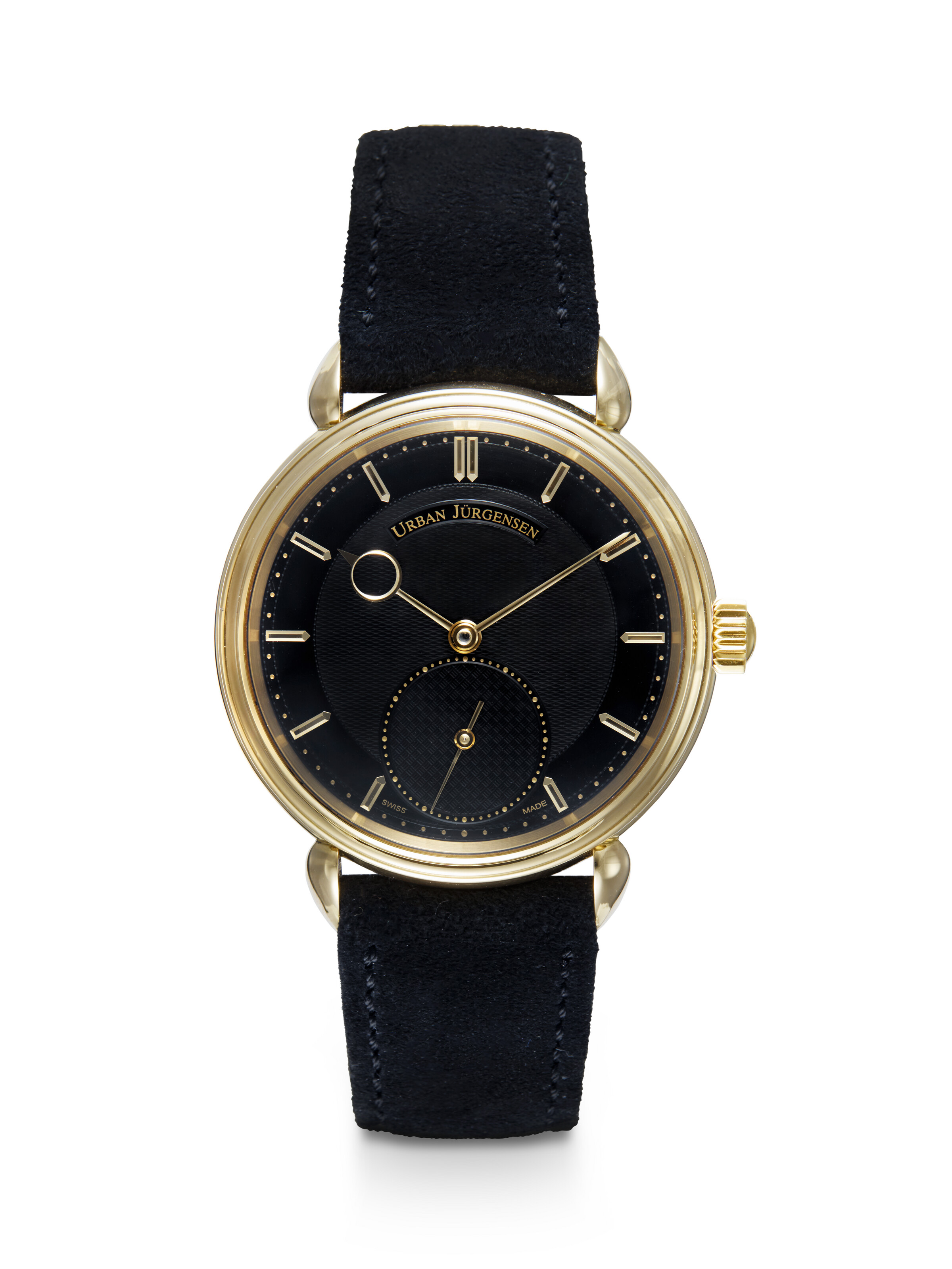 URBAN JÜRGENSEN REF. 1140 YG, A RARE AND ELEGANT GOLD MANUAL