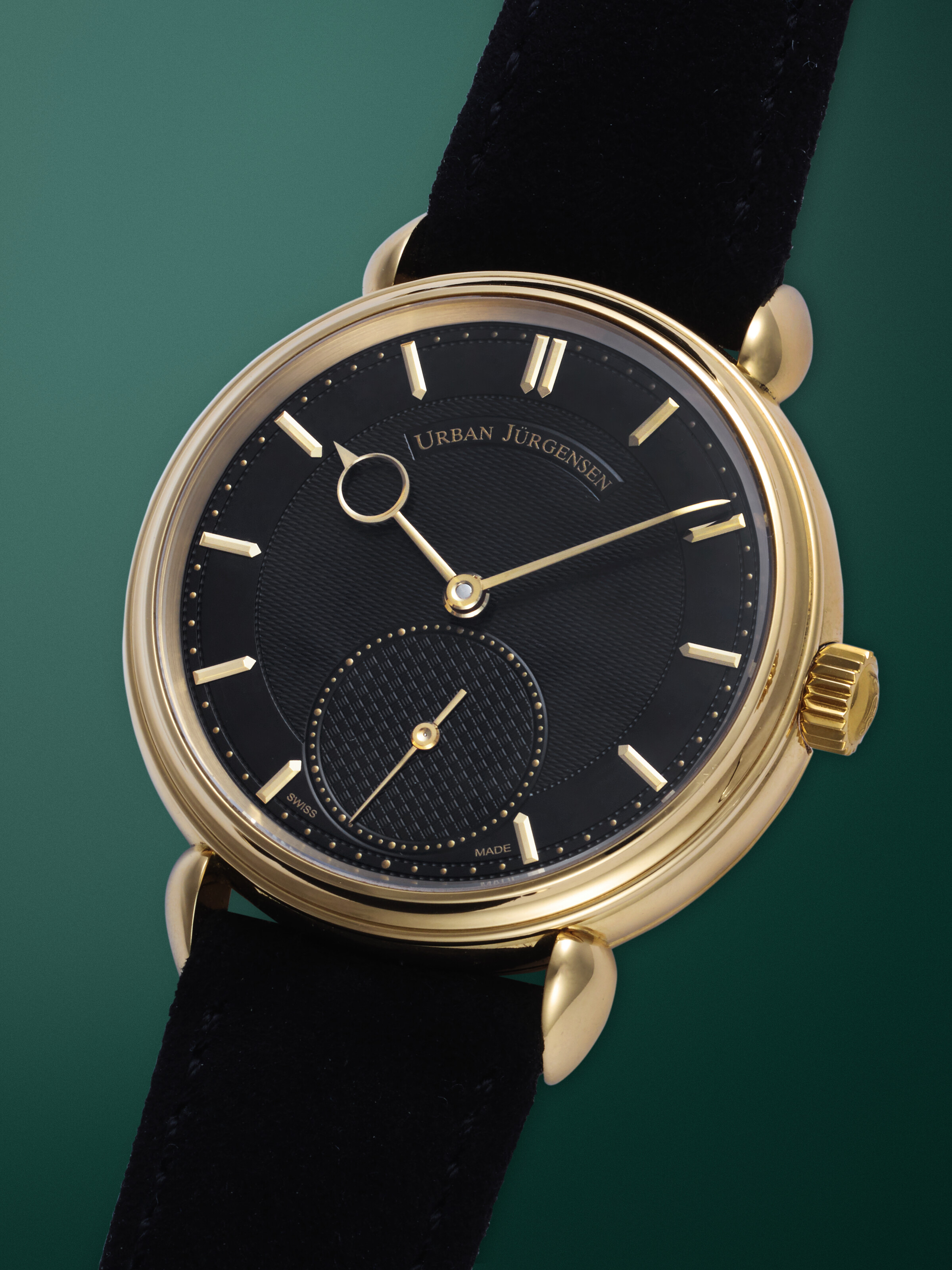 URBAN JÜRGENSEN REF. 1140 YG, A RARE AND ELEGANT GOLD MANUAL
