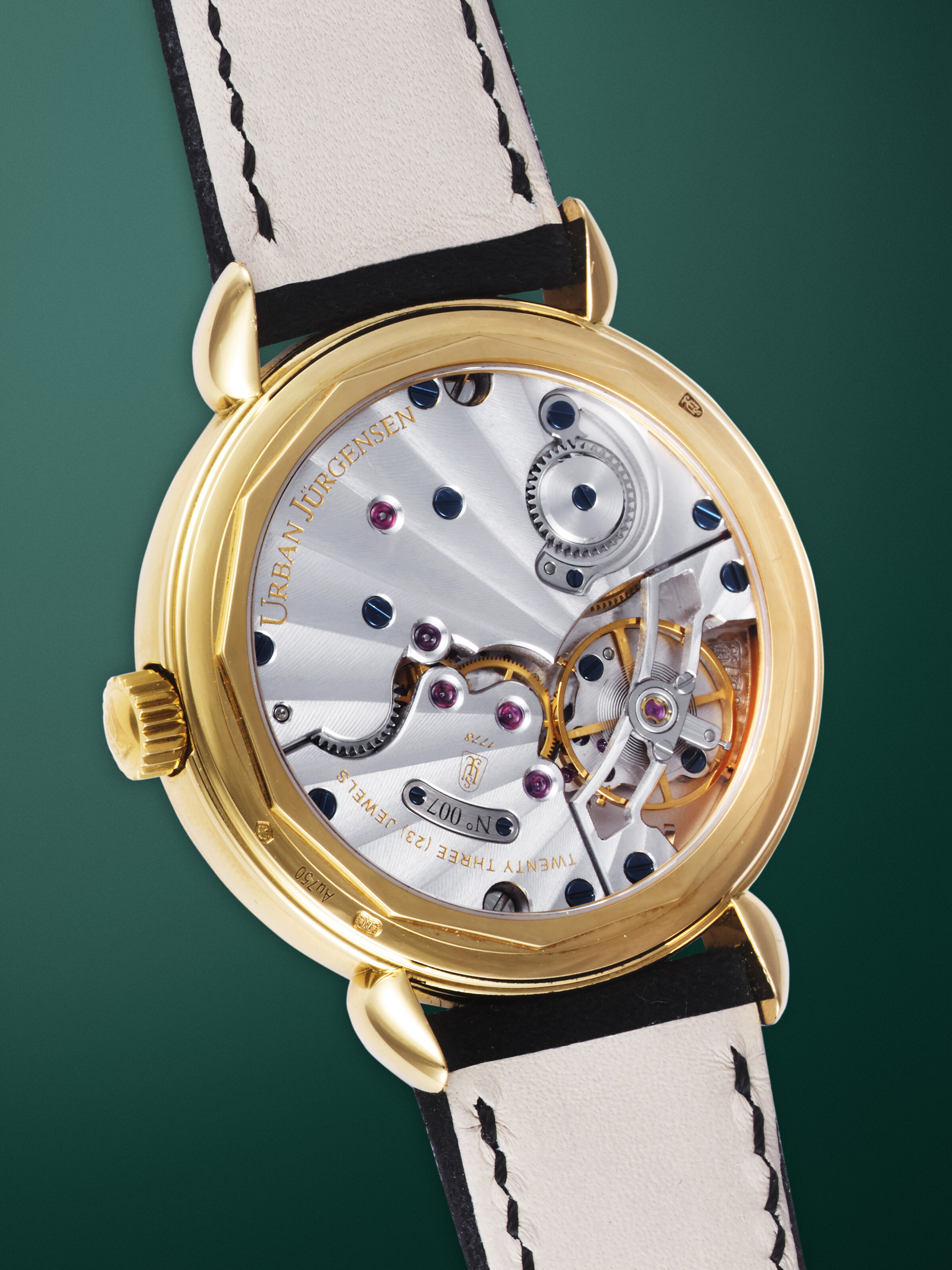 URBAN JÜRGENSEN REF. 1140 YG, A RARE AND ELEGANT GOLD MANUAL