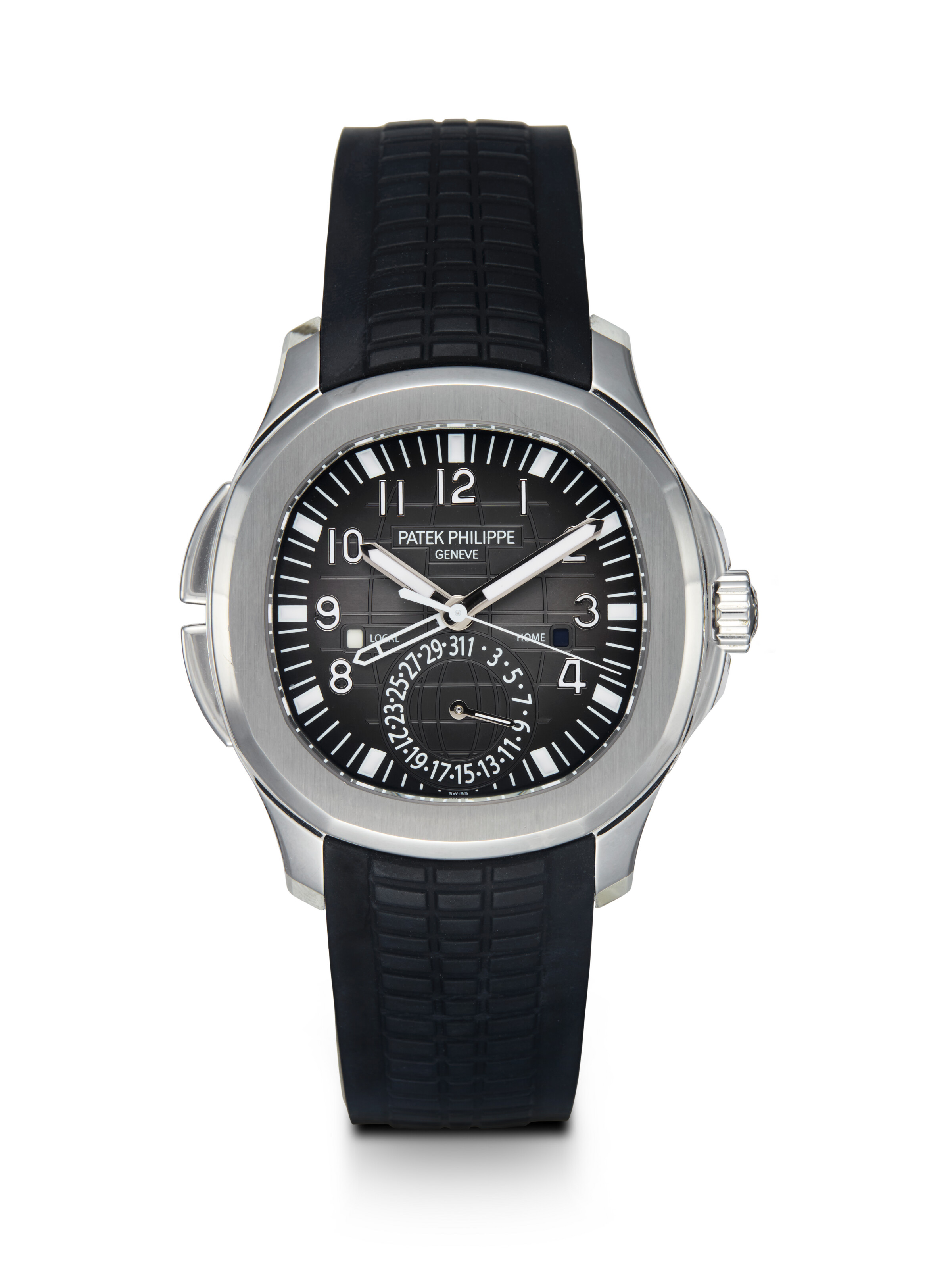 PATEK PHILIPPE, AQUANAUT TRAVEL TIME REF. 5164A, A FINE STAINLESS