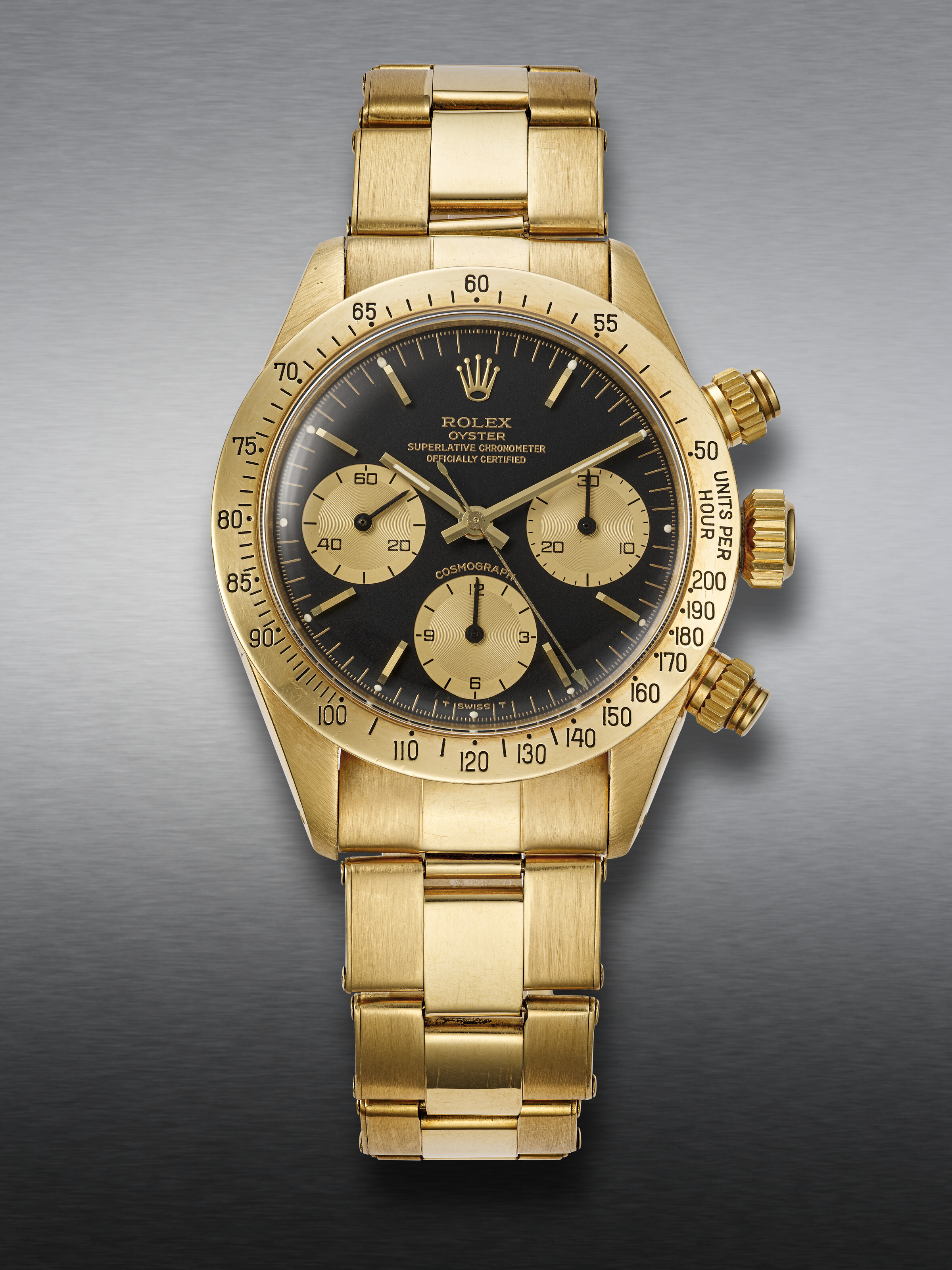 Vintage Watches Rolex Daytona 6265 Gold Price ROLEX, YELLOW GOLD