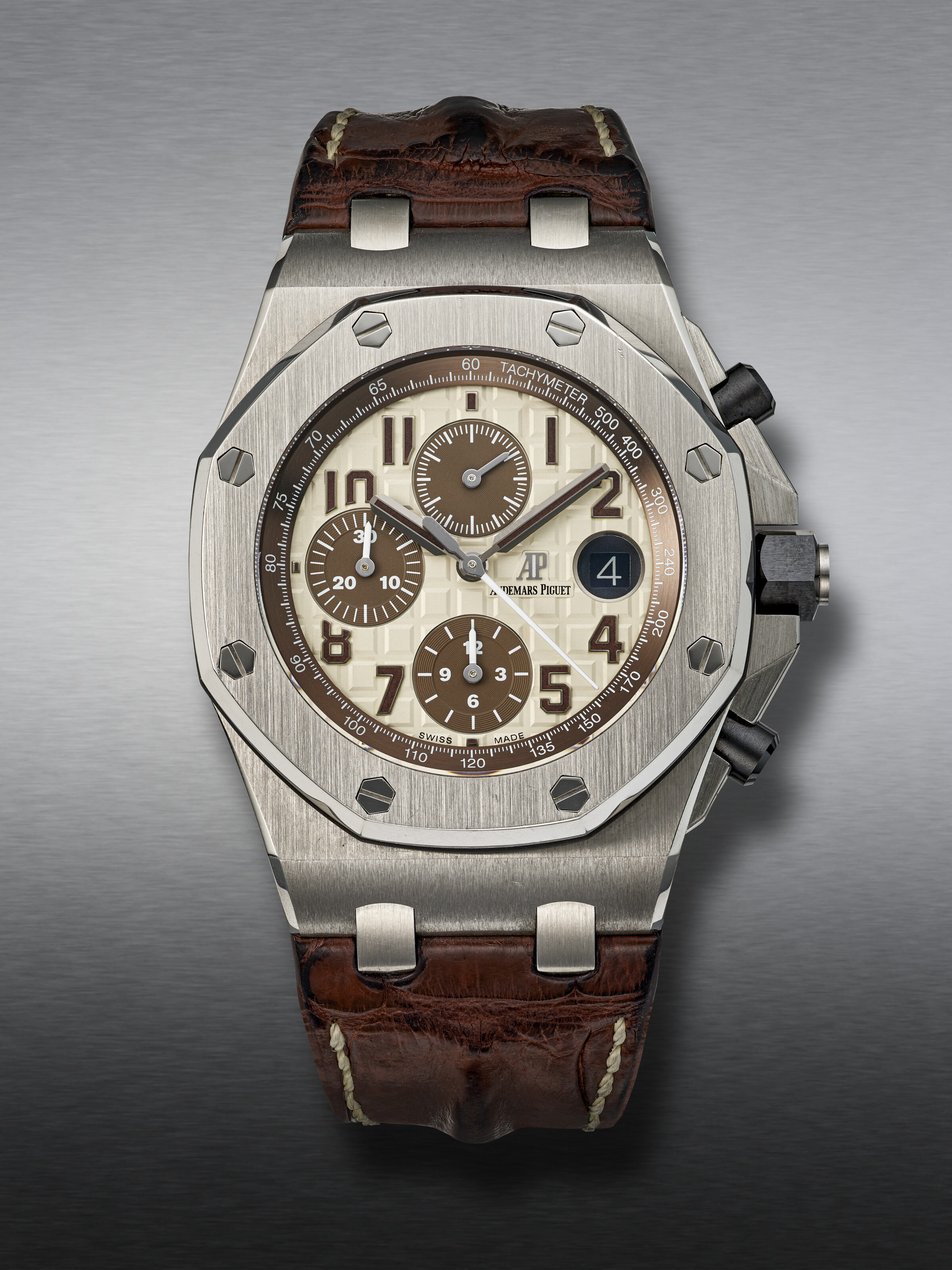 AUDEMARS PIGUET, STAINLESS STEEL CHRONOGRAPH ‘ROYAL OAK OFFSHORE’, REF ...