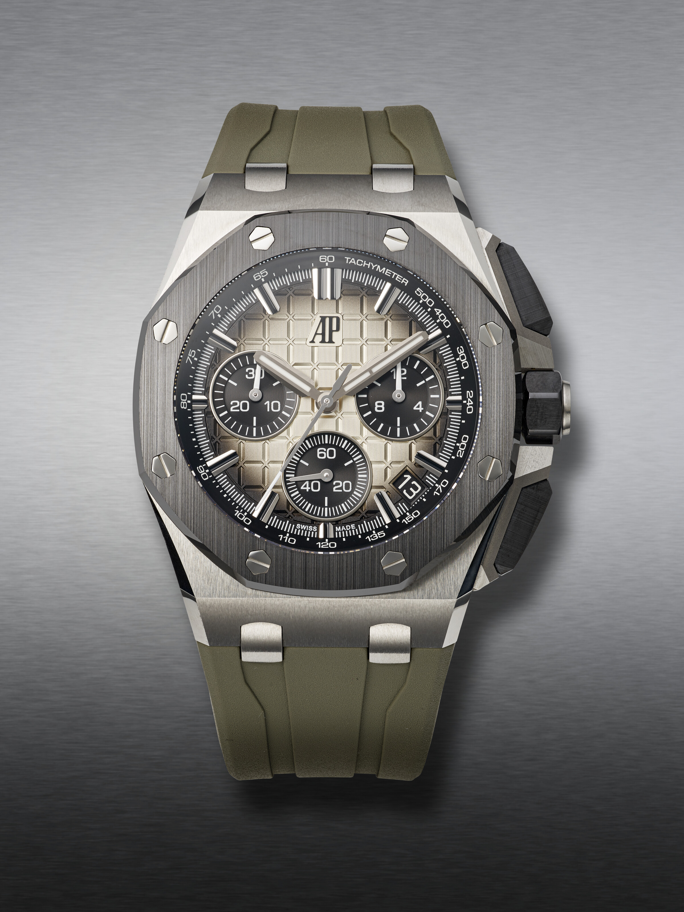 AUDEMARS PIGUET, STAINLESS STEEL AND CERAMIC CHRONOGRAPH ‘ROYAL OAK ...