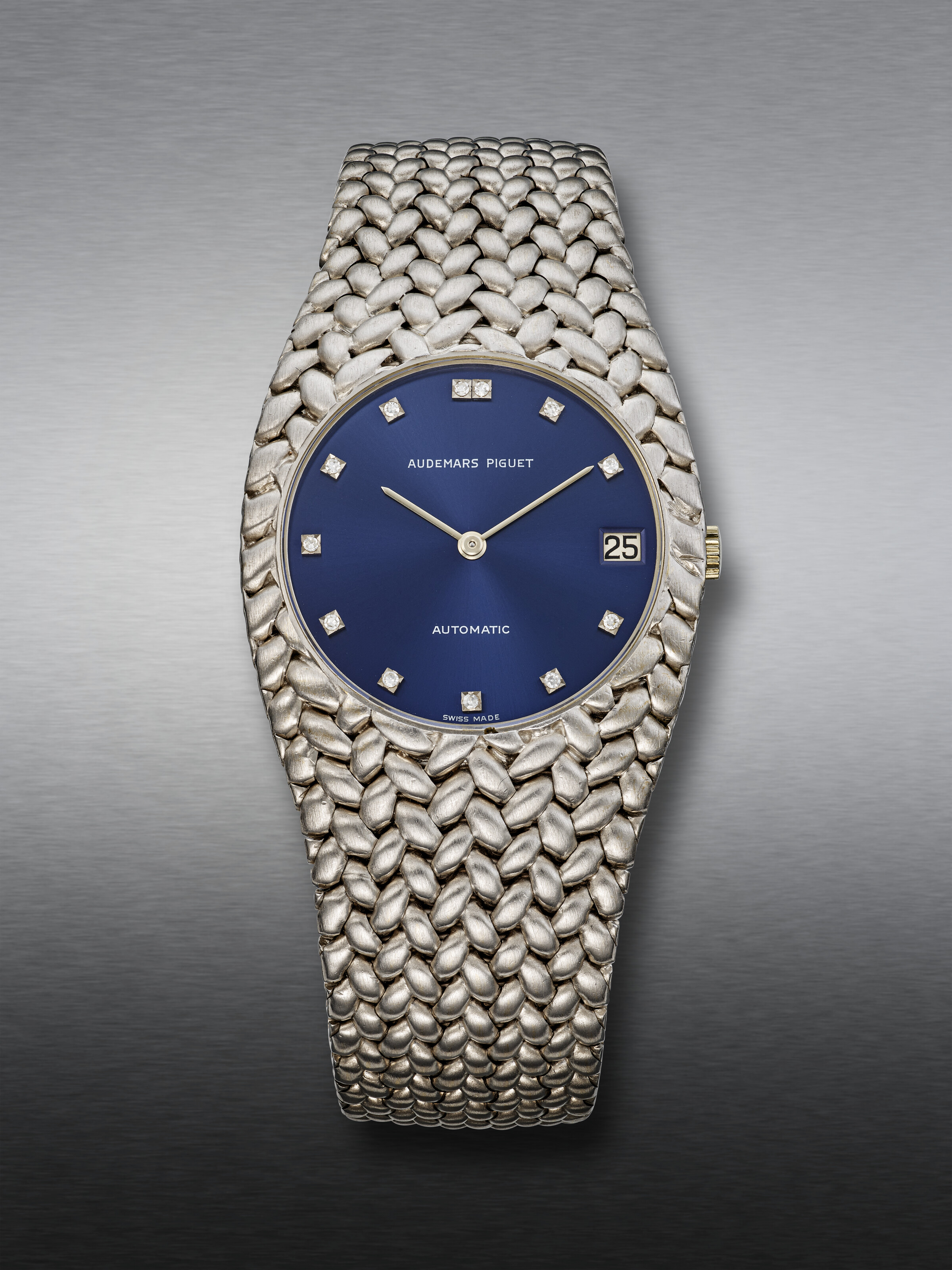 AUDEMARS PIGUET, WHITE GOLD AND DIAMOND-SET WRISTWATCH, REF