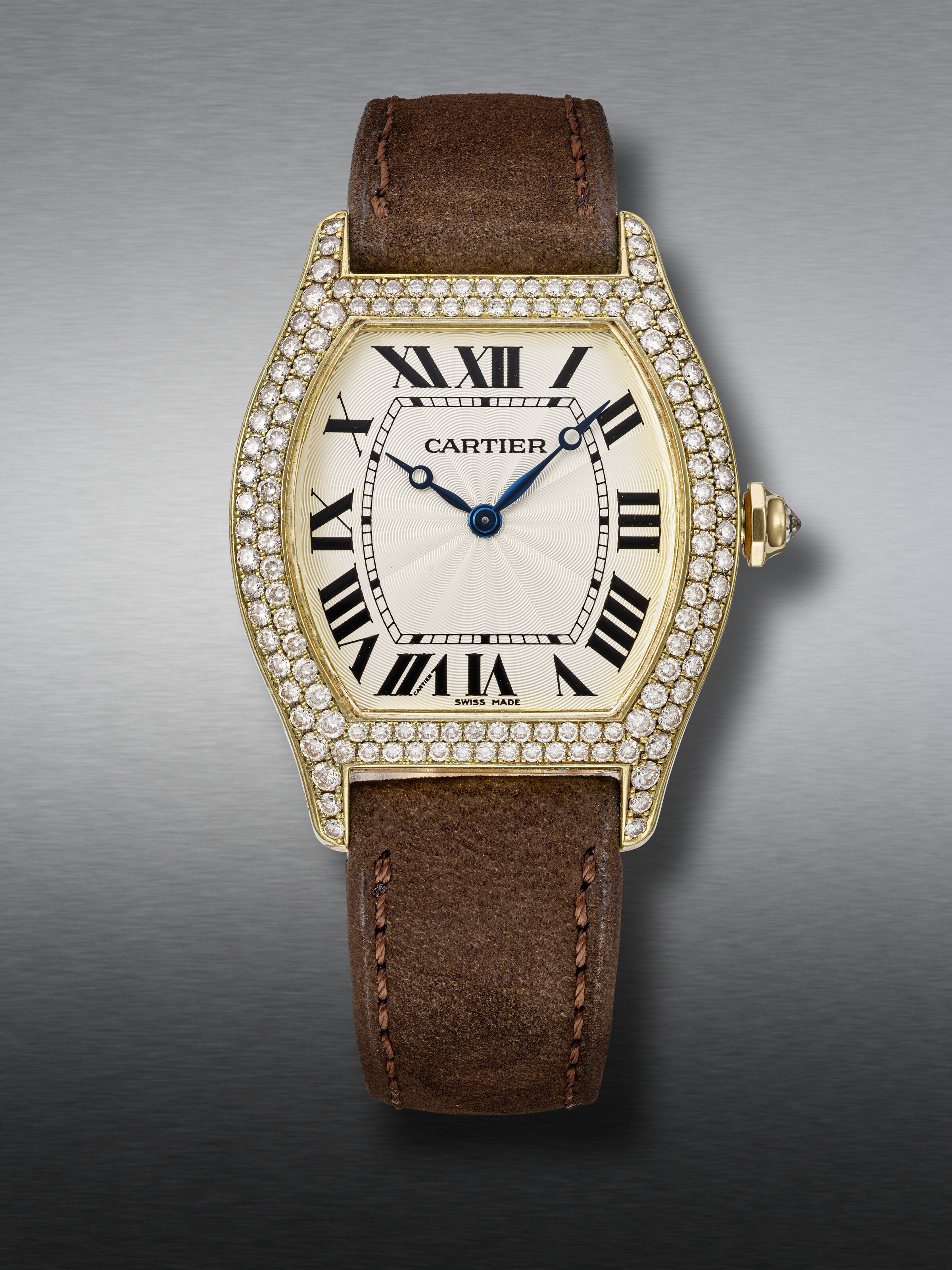 CARTIER, WHITE GOLD CHRONOGRAPH 'TANK AMERICAINE', REF. 2894