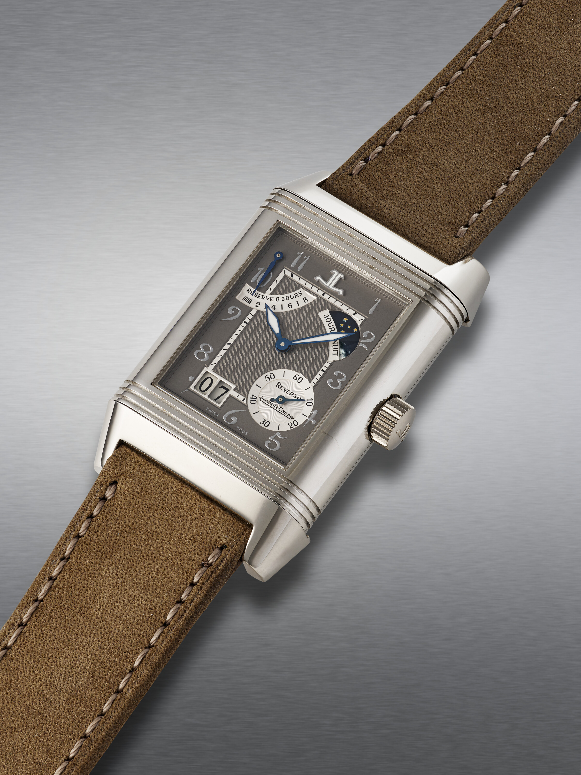 JAEGER-LECOULTRE, LIMITED EDITION PLATINUM 'REVERSO SEPTANTIEME